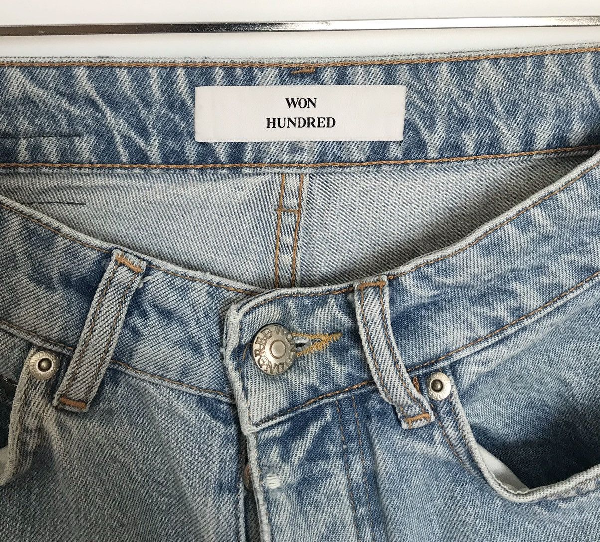 Won Hundred Won Hundred Pearl Jeans Distressed Blue Size 27" / US 4 / IT 40 - 9 Thumbnail