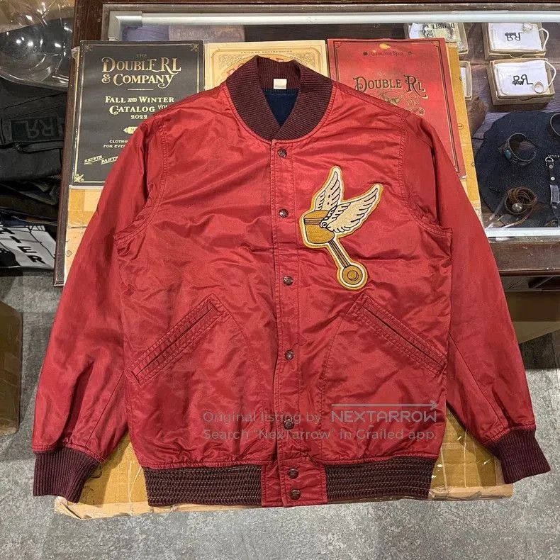 RRL Ralph Lauren RRL Double RL Embroidered Bomber Jacket. Size US M / EU 48-50 / 2 - 1 Thumbnail