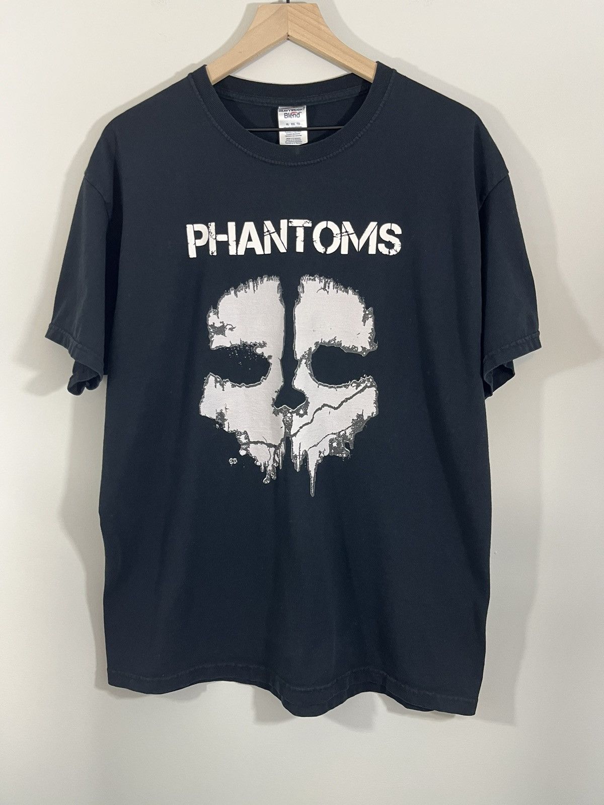 Vintage Vintage Faded Skull Graphic Tee Size US XL / EU 56 / 4 - 1 Thumbnail
