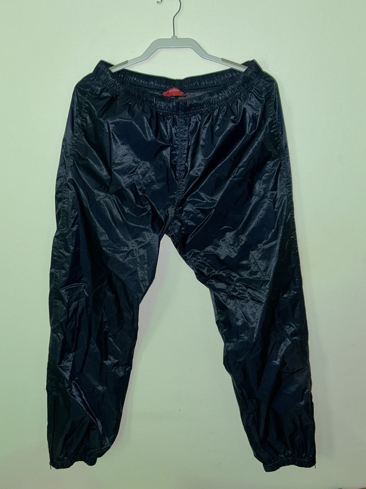 image of Supreme Nylon Sweatpants in Navy Blue, Men's (Size 32)