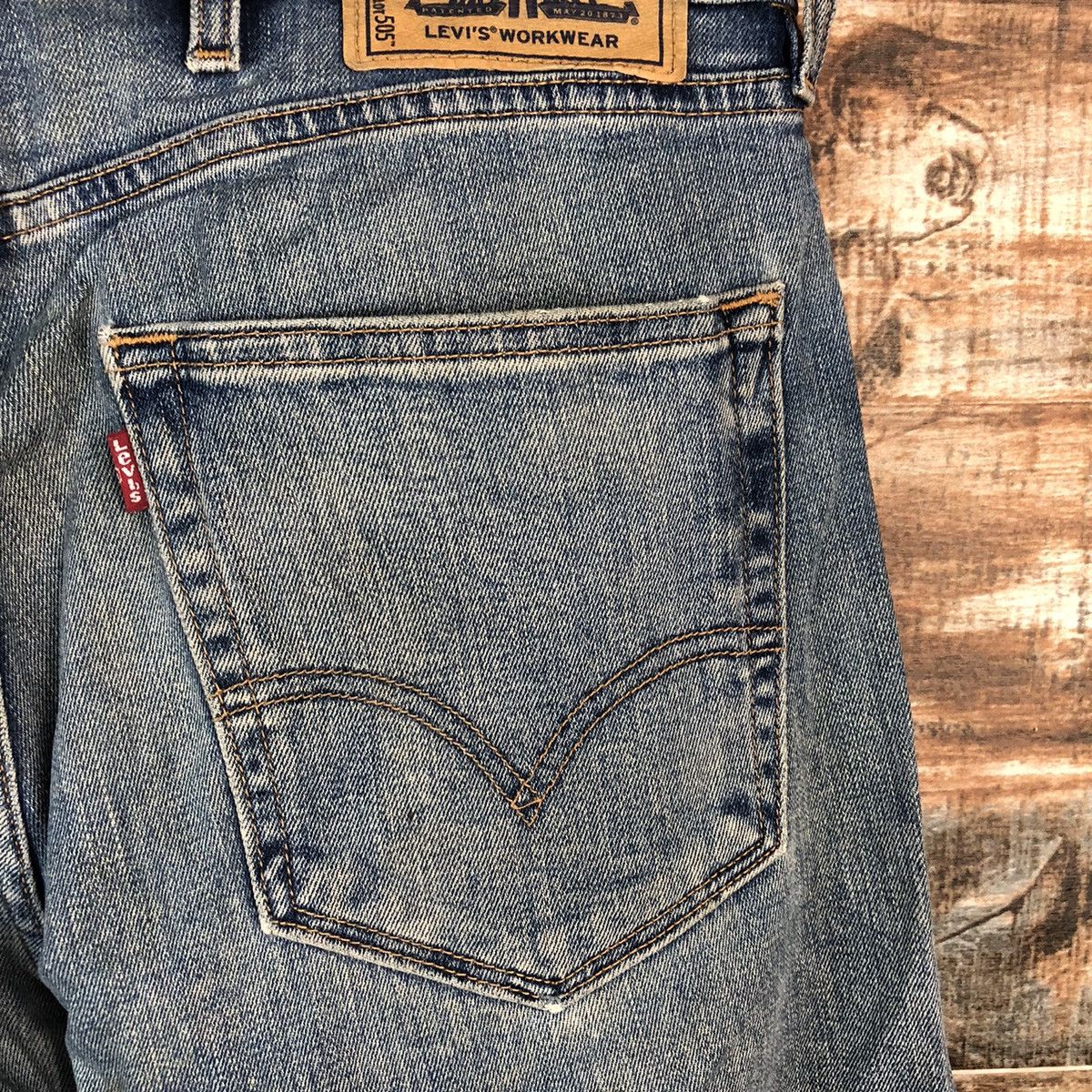 Levi's DL Levis 505 Blue Denim Pants #C210 Size US 30 / EU 46 - 16 Thumbnail