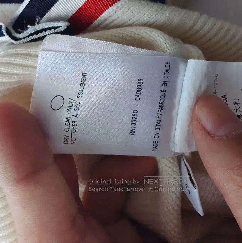 Thom Browne Thom Browne Beige Wool Sweater for Women . Size S / US 4 / IT 40 - 7 Thumbnail