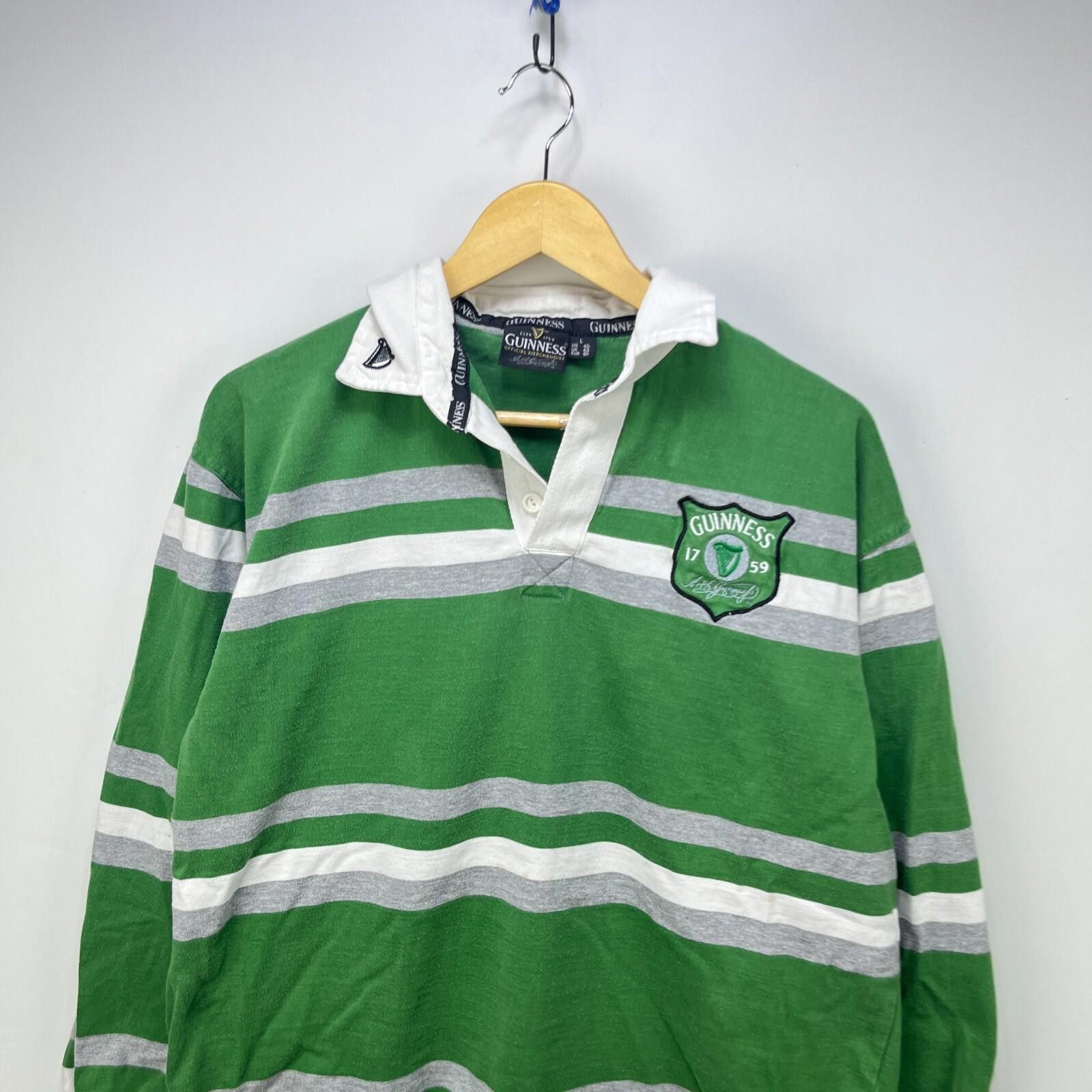 Other Vintage Guinness Beer Ireland Rugby Polo Shirt Large Size US L / EU 52-54 / 3 - 2 Thumbnail