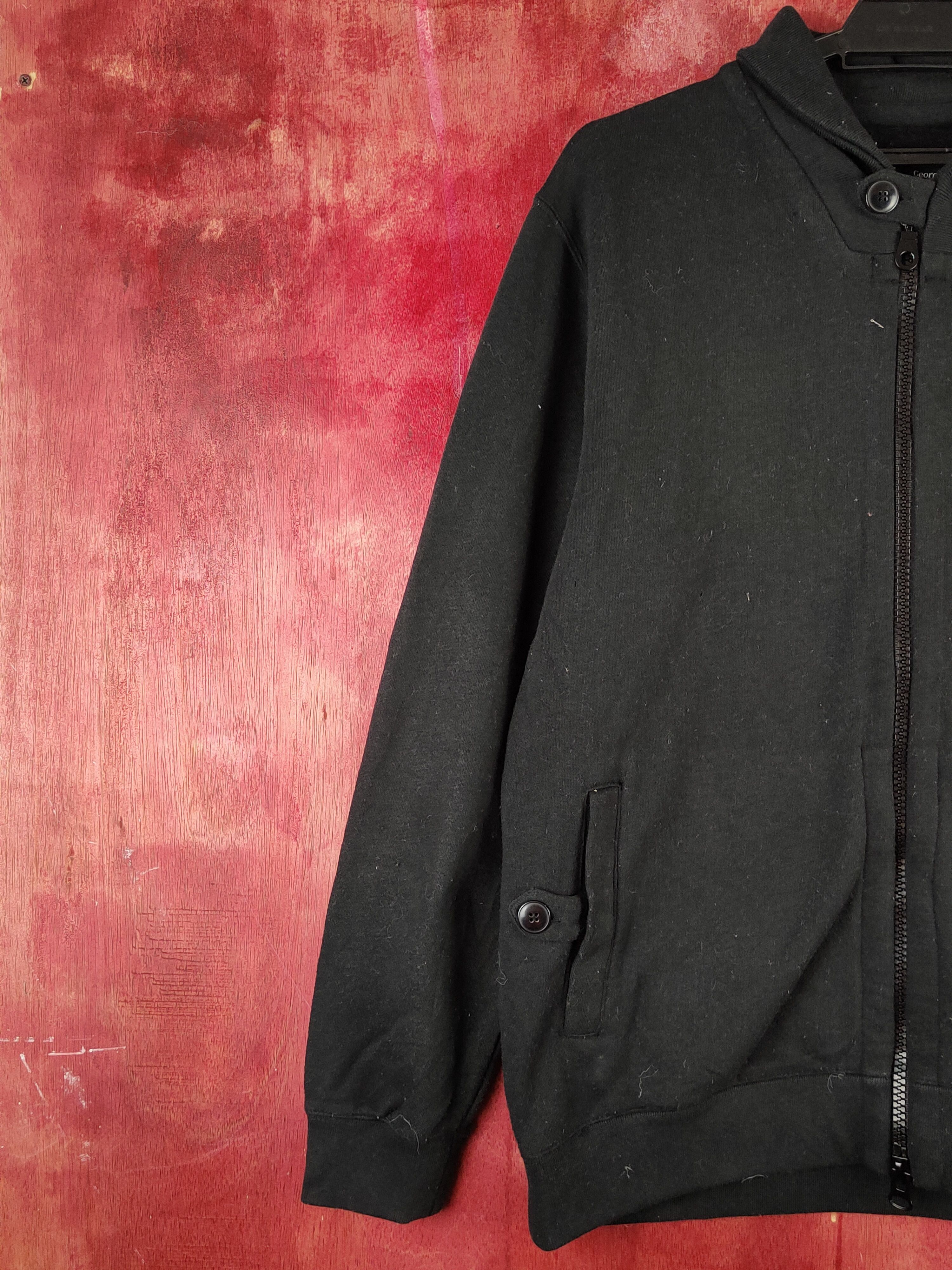George × Japanese Brand × Vintage George Black ripped distressed Sweaters #S2117 Size US L / EU 52-54 / 3 - 5 Thumbnail