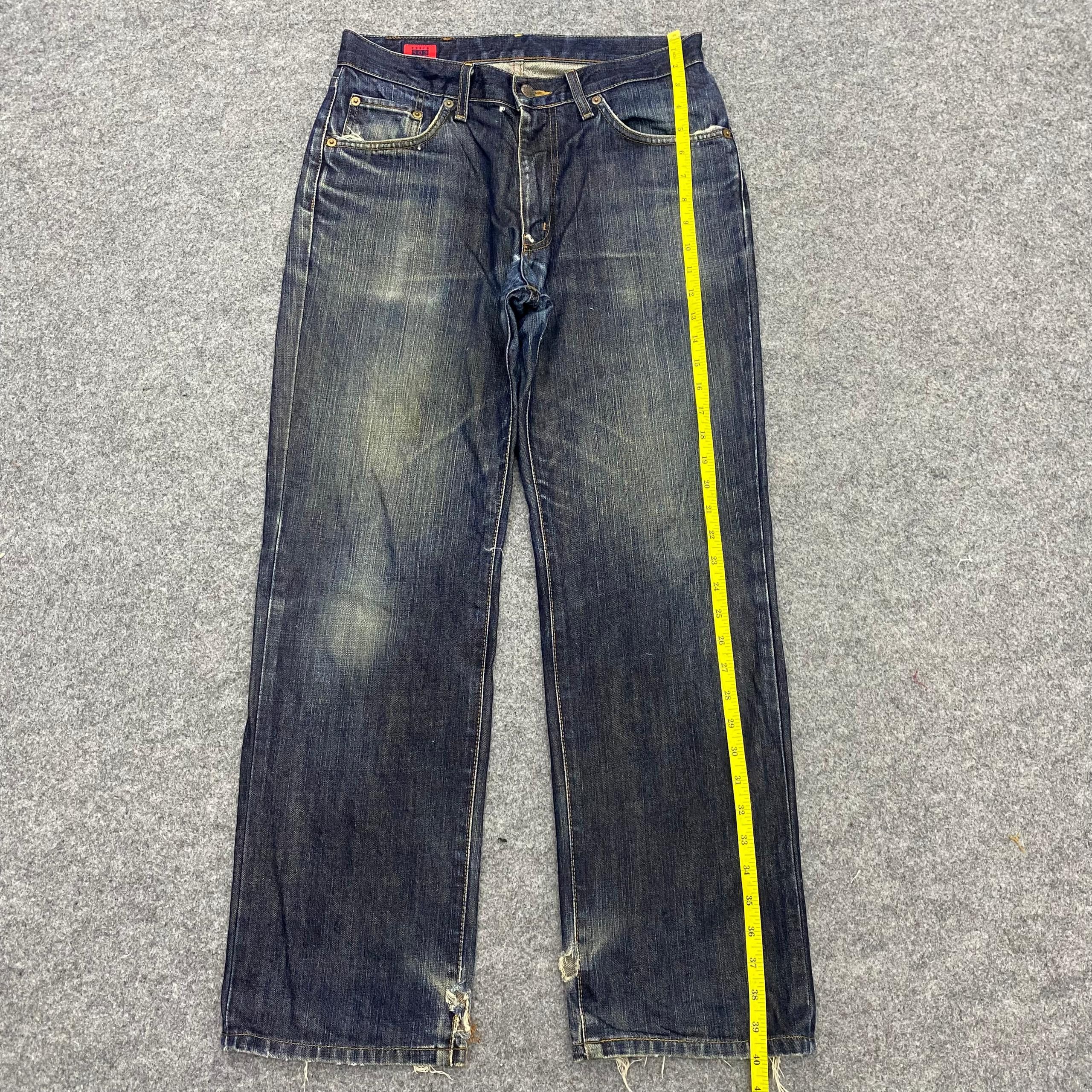 Edwin 💥Best Offer💥Vintage Edwin 503 Distressed Denim Size US 31 - 2 Thumbnail