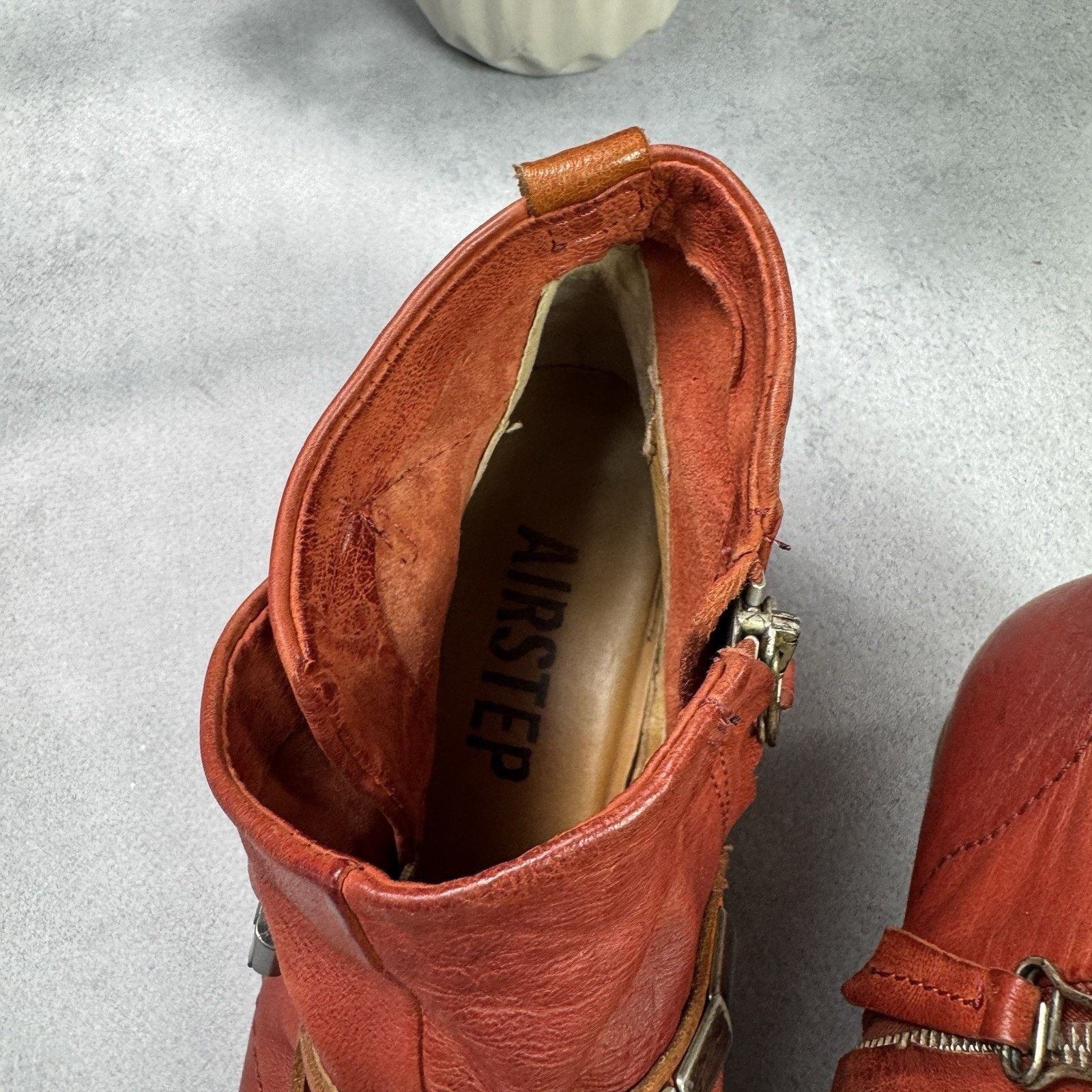 Vintage A.S.98 Airstep Booties Leather Vintage Handmade Rock Size US 10 / IT 40 - 23 Thumbnail