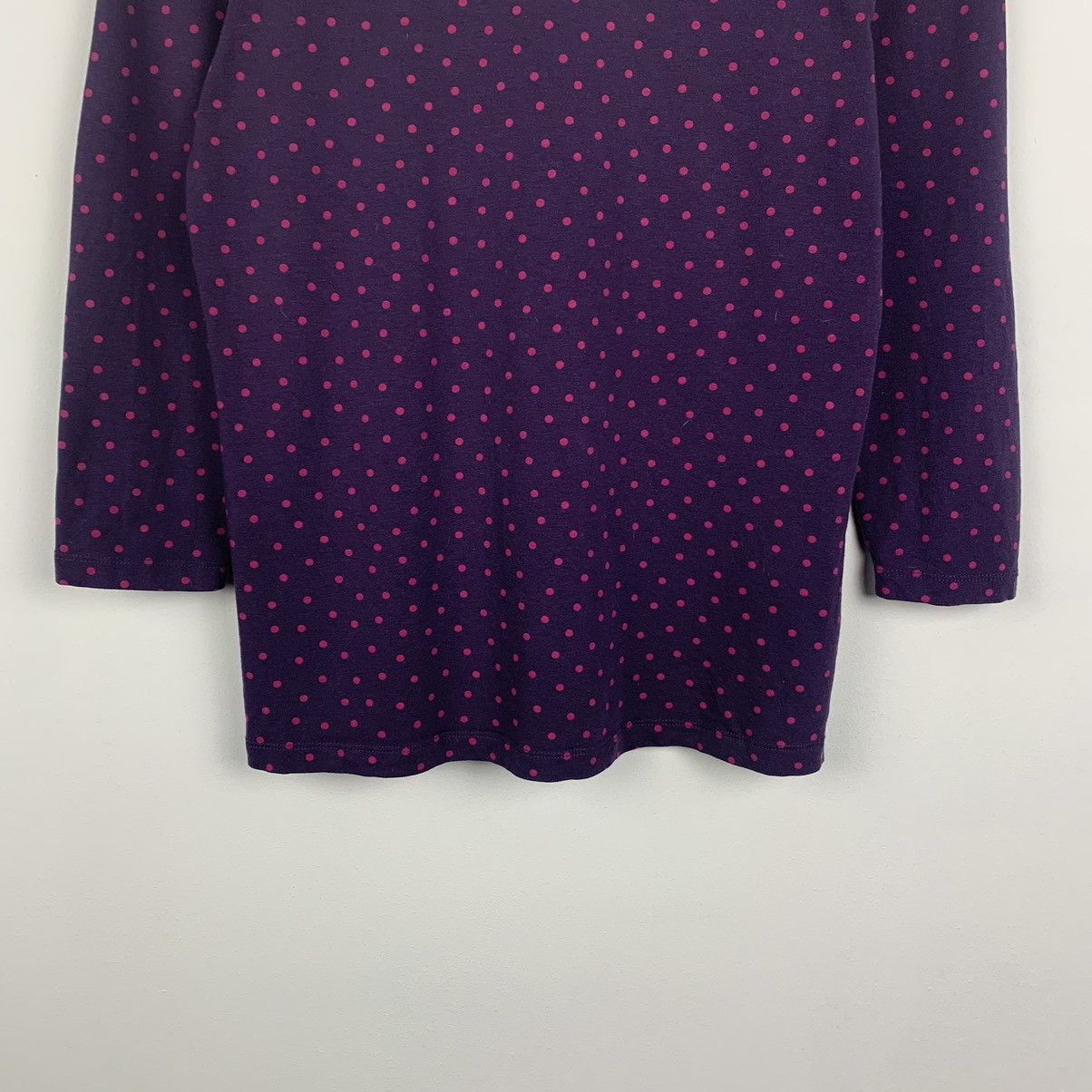 Gudrun Sjoden Gudrun Sjoden Polka Dot Long Sleeve T-Shirt Size S Purple Size S / US 4 / IT 40 - 13 Thumbnail