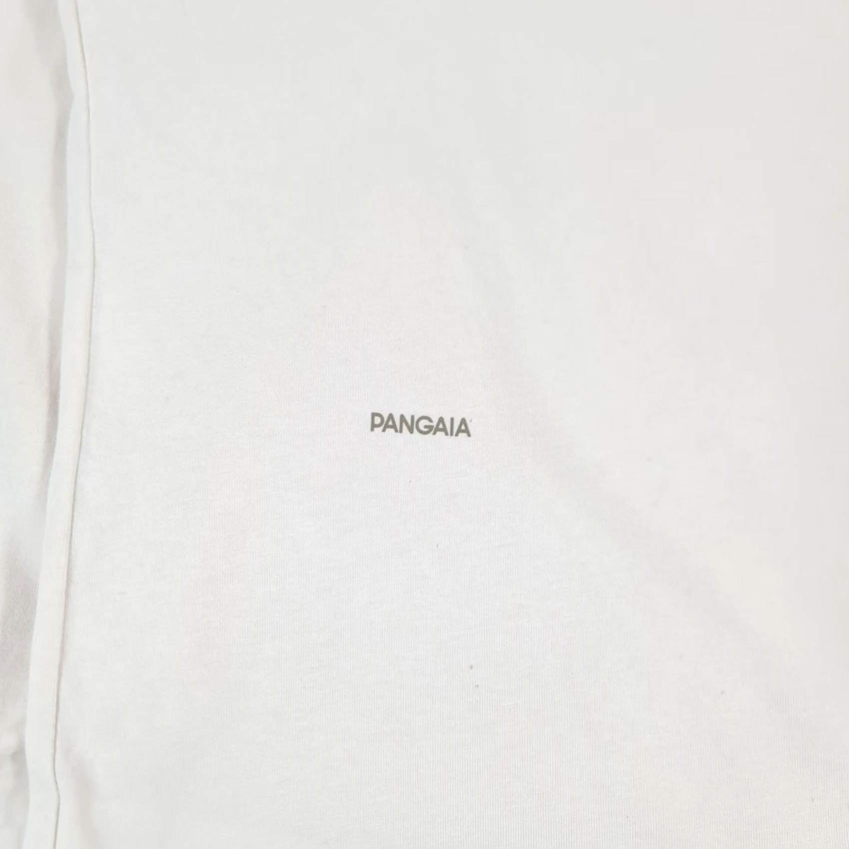 Pangaia Pangaia T-Shirt Mens Small Beige Cotton Crew Neck Long Sleeve Jersey Shirt Mini Boxy Fit Size US S / EU 44-46 / 1 - 7 Thumbnail