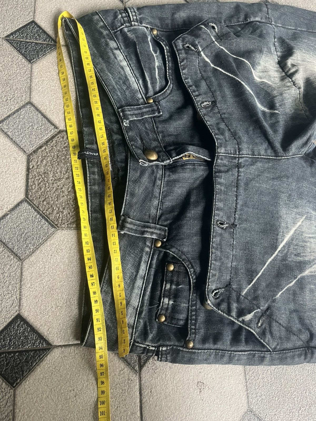 Kapital Rieton Studded distressed denim y2k style Size US 32 / EU 48 - 13 Thumbnail