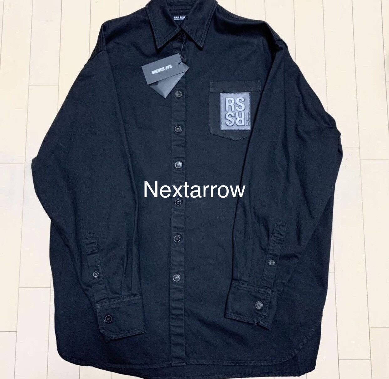 RAF SIMONS Rough Simmons denim shirt