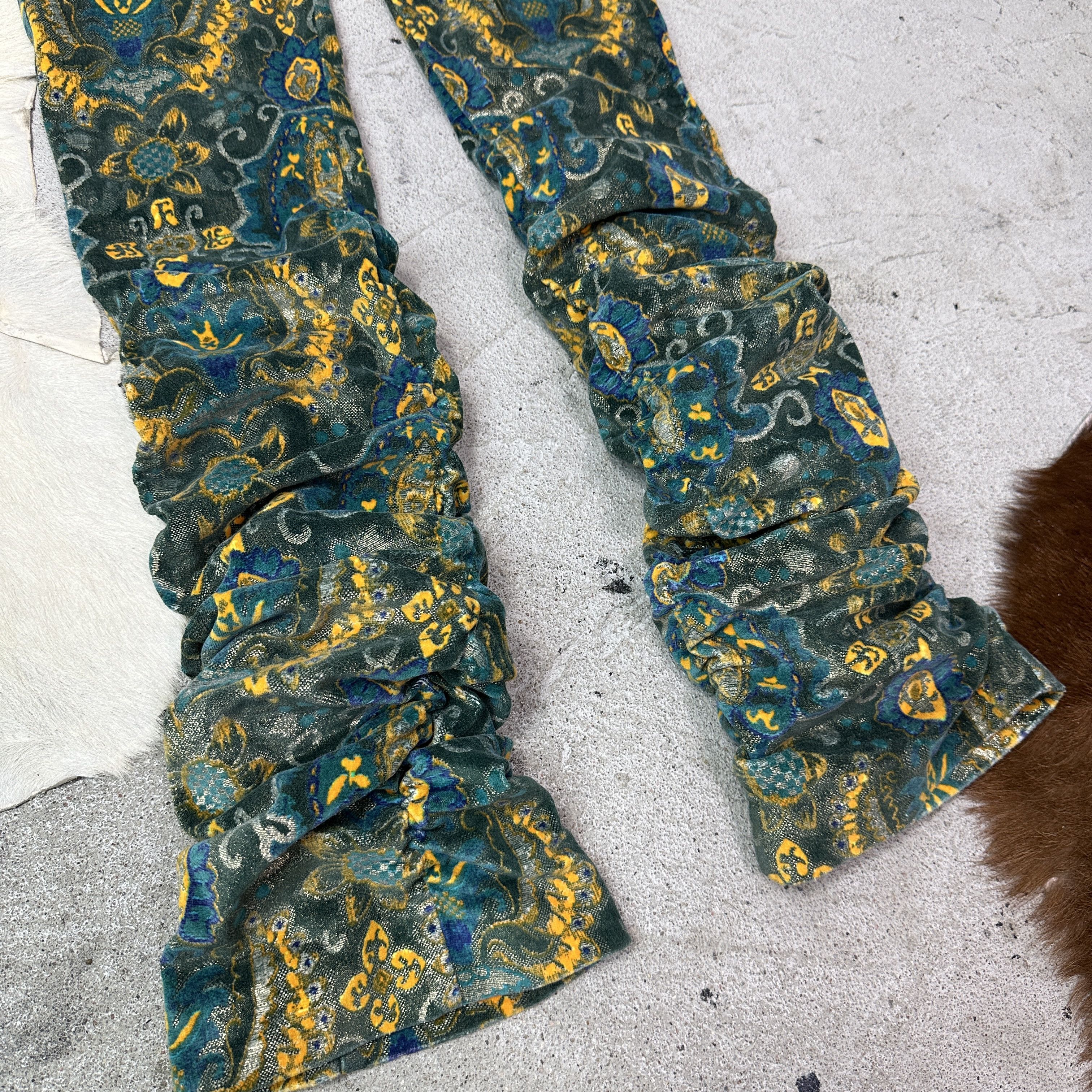 Miss Sixty VVintage Miss Sixty Ruched Jacquard Fullprint Jeans Y2K Size 29" - 3 Thumbnail