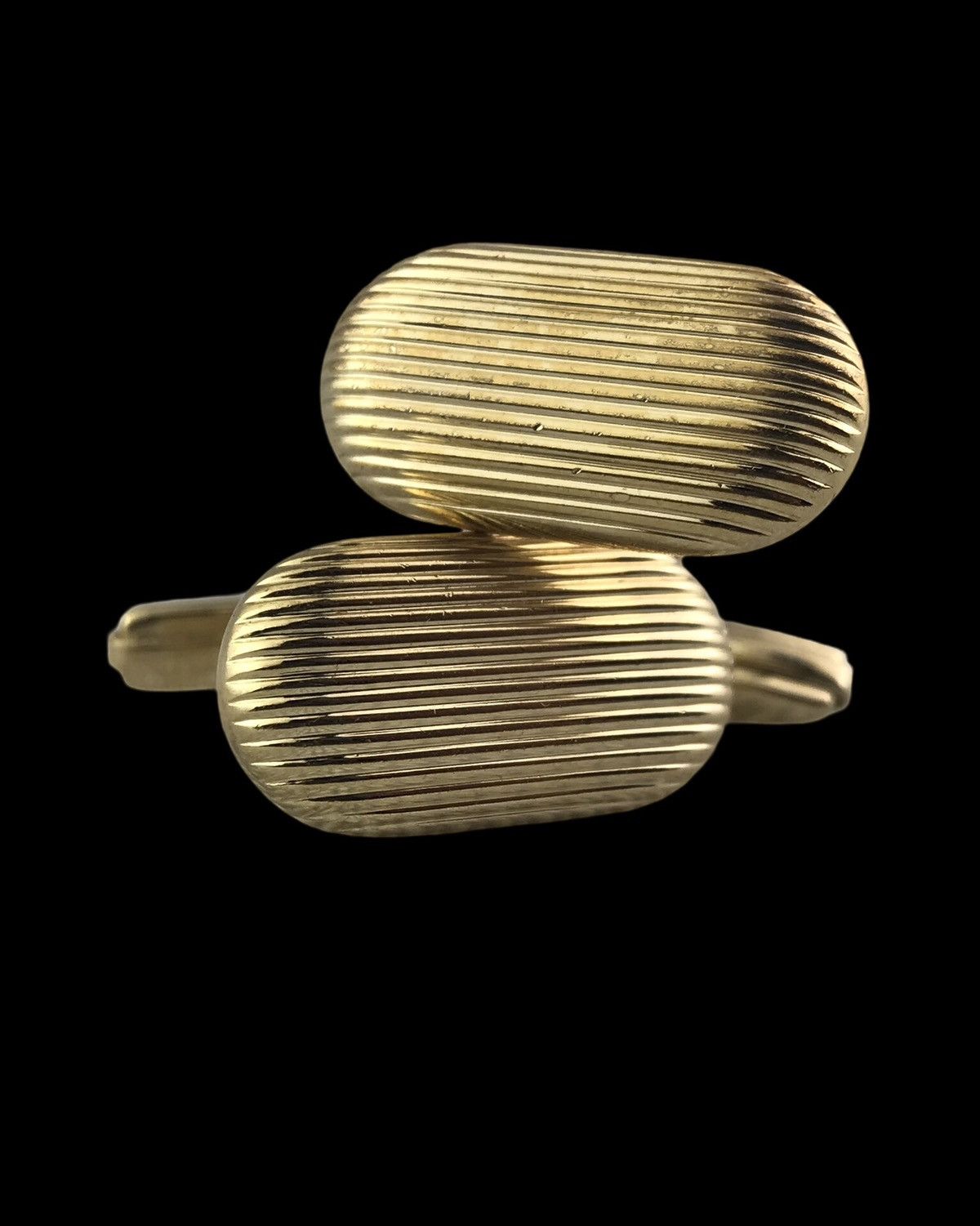 Christian Dior Monsieur VINTAGE CHRISTIAN DIOR STRIPED ENAMEL CUFFLINKS 🇩🇪 Size ONE SIZE - 2 Thumbnail