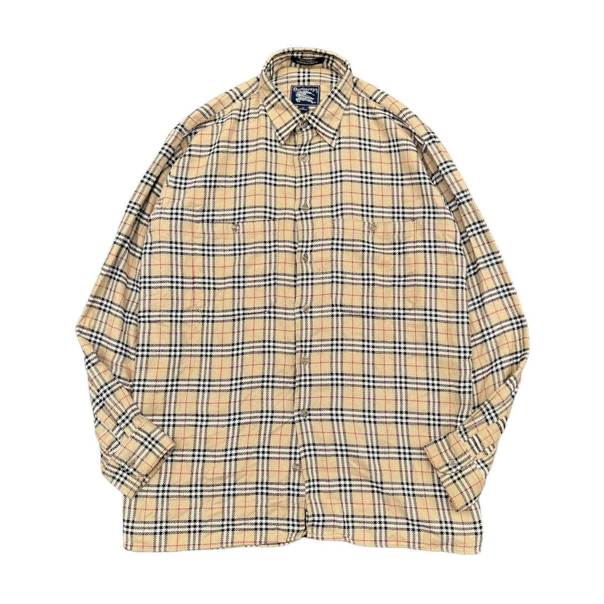 🇺🇸 1990s Burberrys Nova Check Iconic Longs Shirt