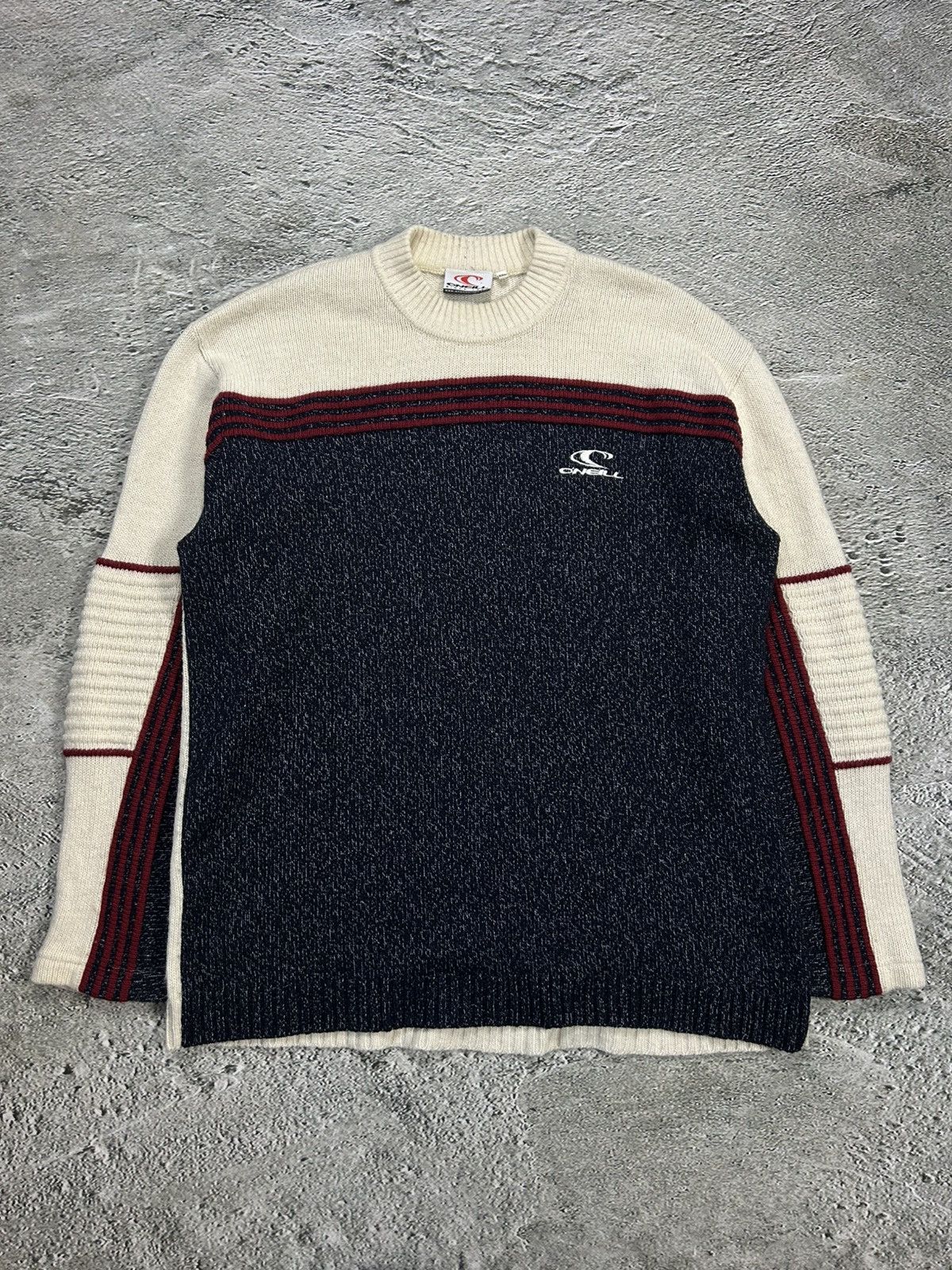 O'Neill × Vintage O'neill vintage sweater beige navy red Size US XXL / EU 58 / 5 - 1 Thumbnail