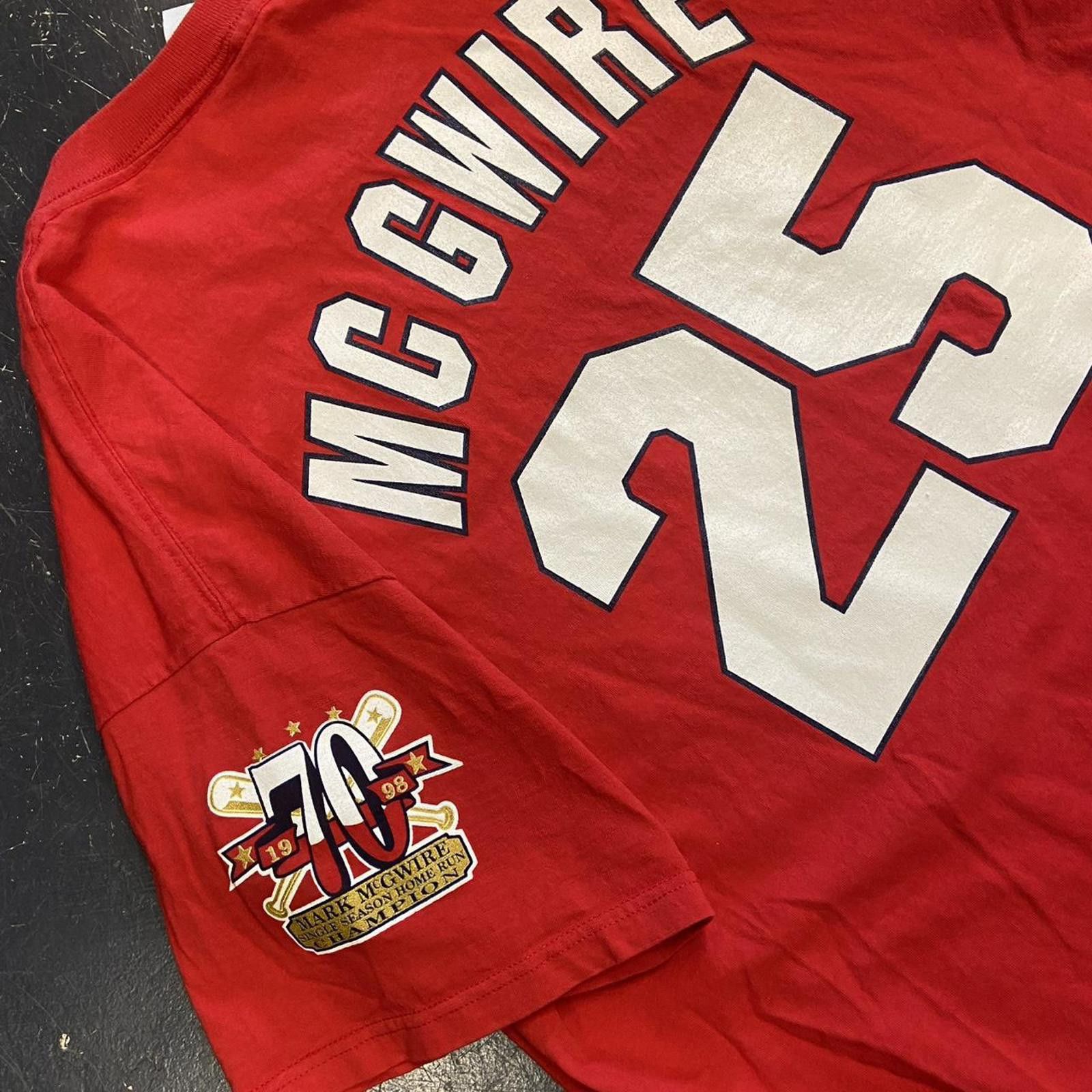 MLB Vintage 1998 Cardinals Mark McGwire MLB Tee Size US XL / EU 56 / 4 - 7 Thumbnail