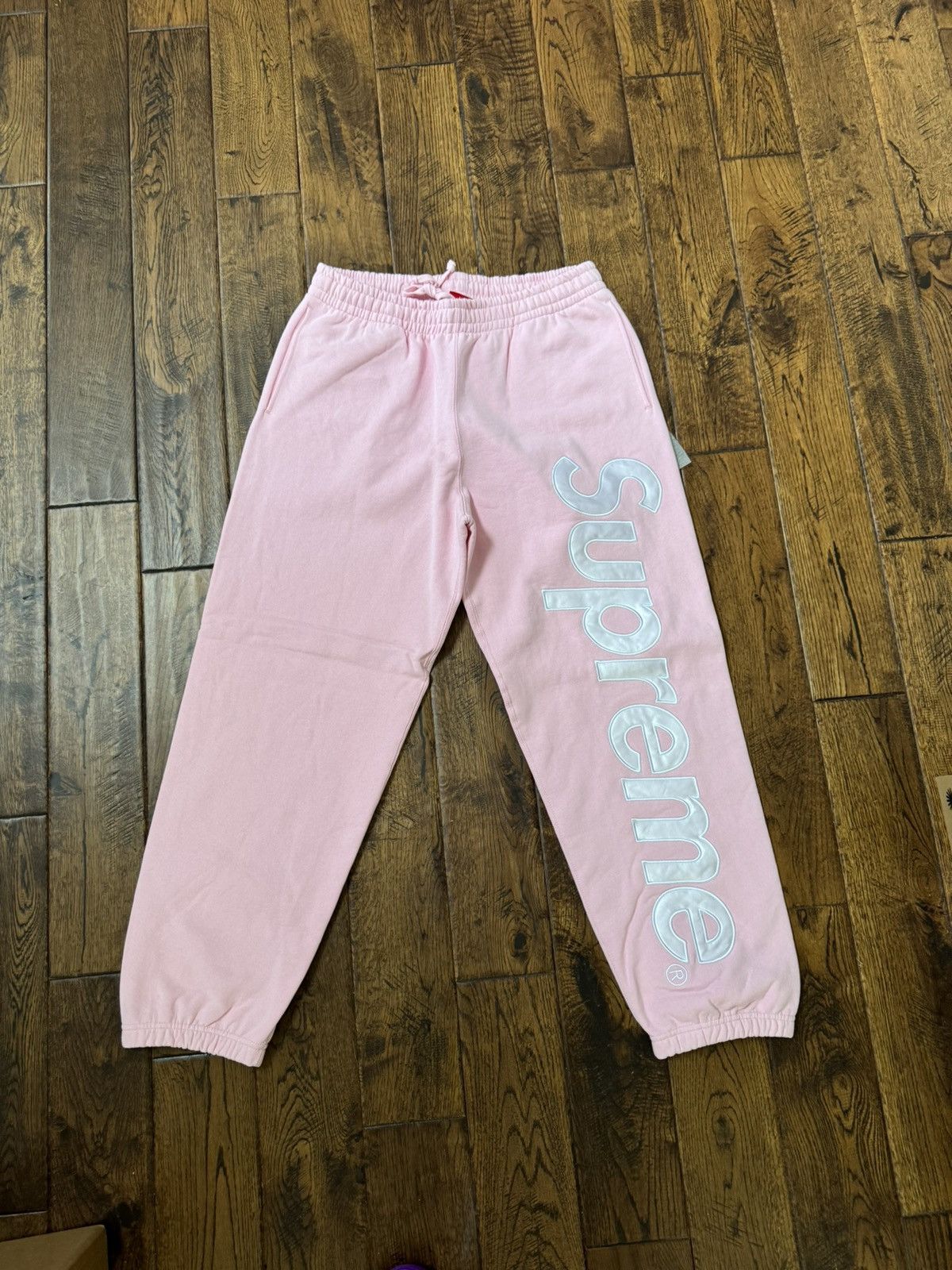 Supreme Satin Applique Sweatpant FW24 Light Blue
