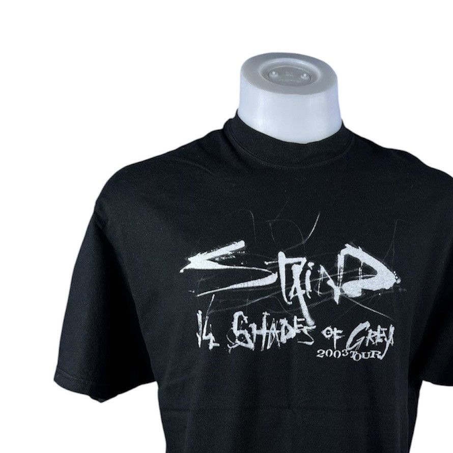 Band Tees Staind 14 Shades of Grey 2003 Vintage Rock Band 90s T-Shirt Size US L / EU 52-54 / 3 - 2 Thumbnail