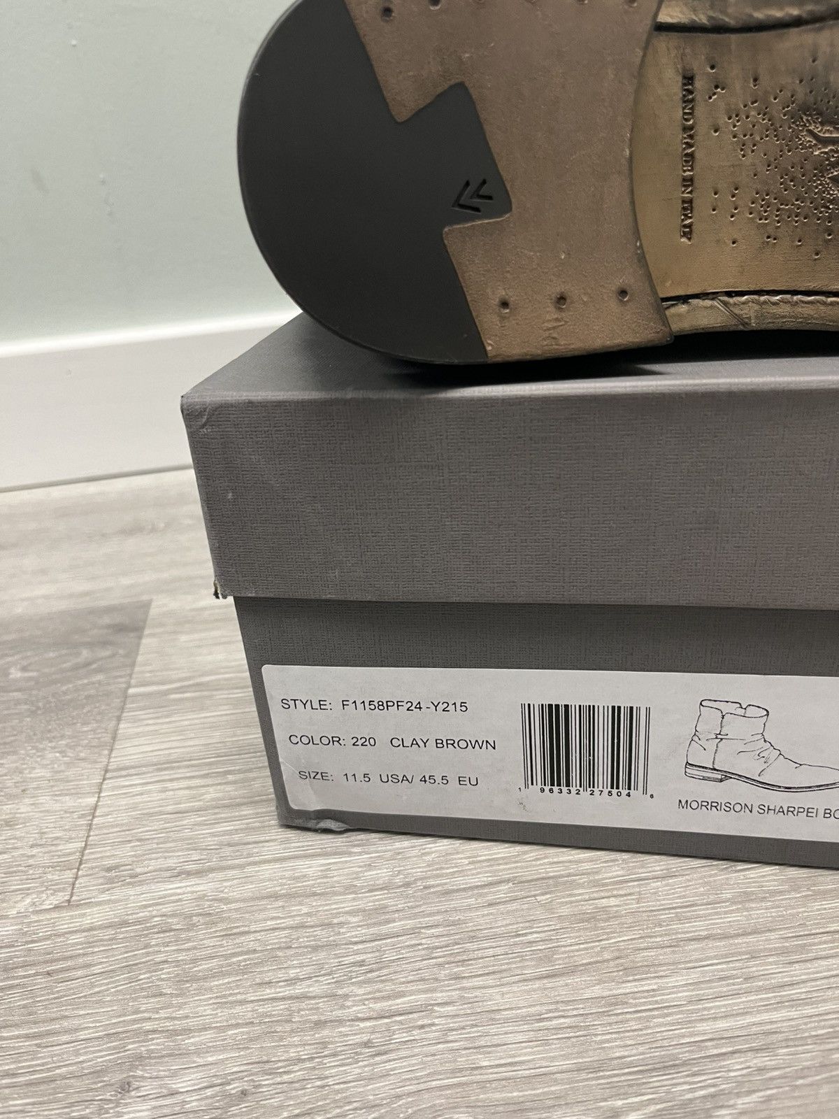 John Varvatos Morrison Sharpei Boot. Size US 11.5 Size US 11.5 / EU 44-45 - 10 Thumbnail