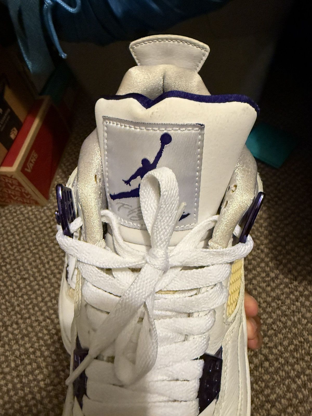 Jordan Brand Jordan 4 Metallic Purple Size US 9.5 / EU 42-43 - 8 Thumbnail