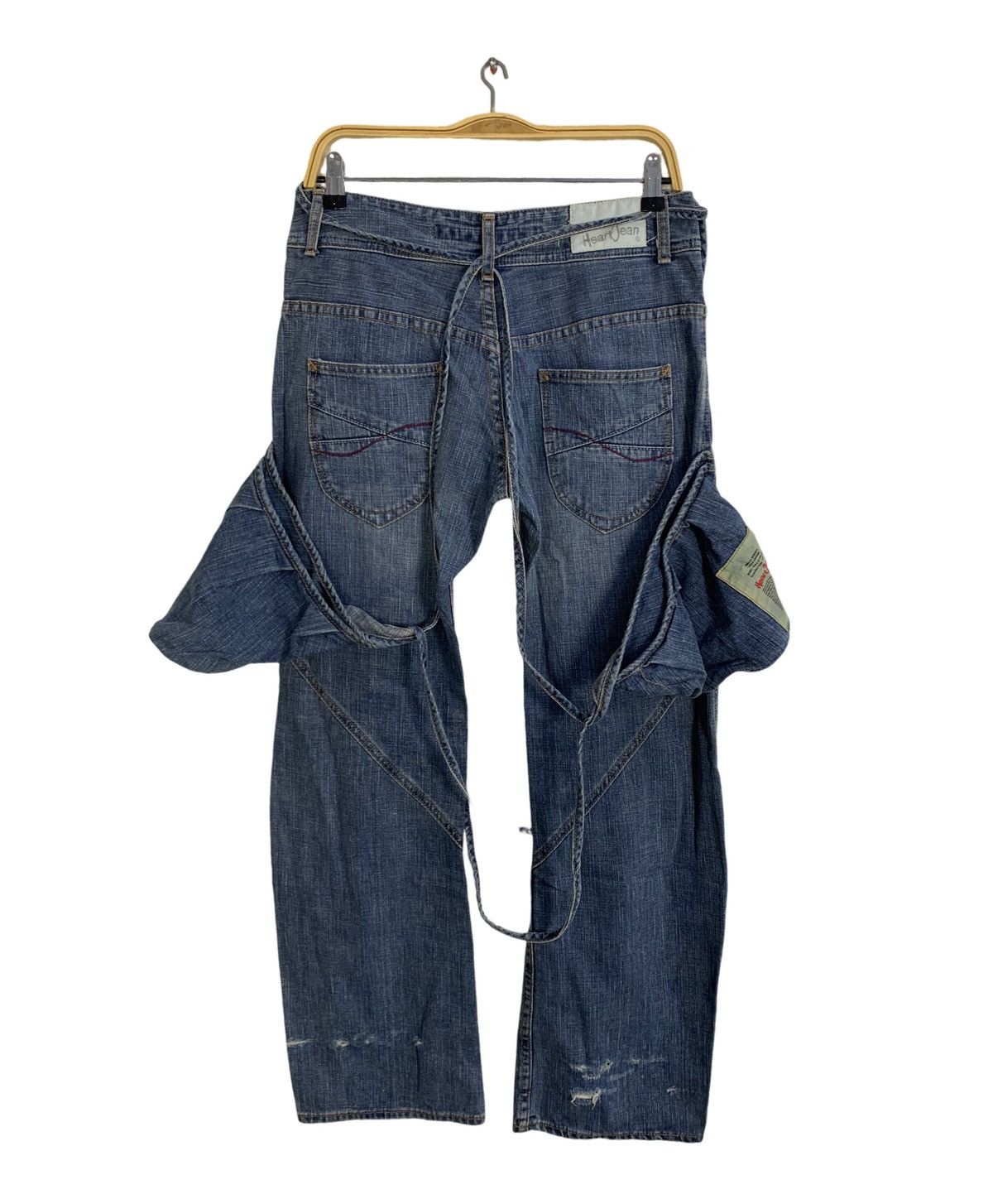 Japanese Brand Heartjean Japan Smock Uniform Indigo Straight Cut Zipper Size 32" / US 10 / IT 46 - 2 Thumbnail