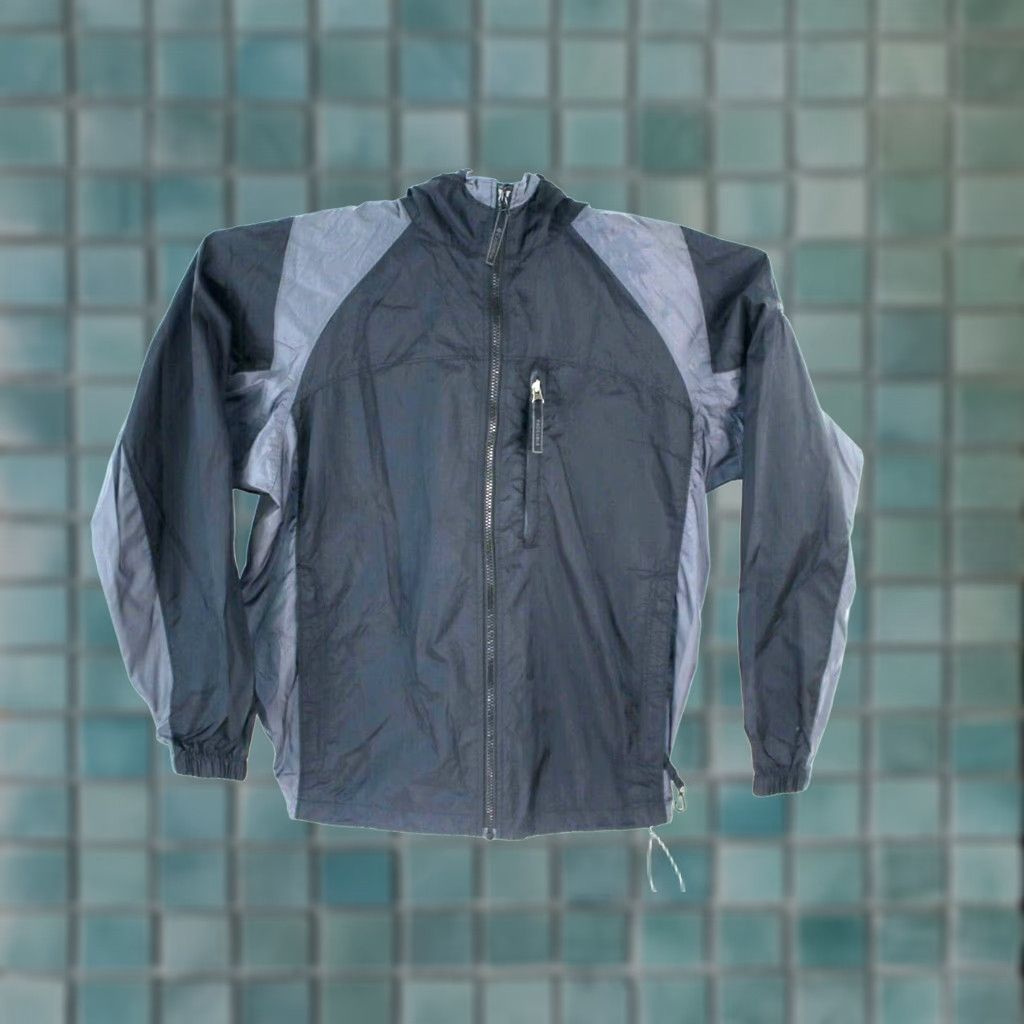 Vintage Columbia Sportswear Full Zip Windbreaker Jacket Men Black Medium Size US M / EU 48-50 / 2 - 1 Thumbnail