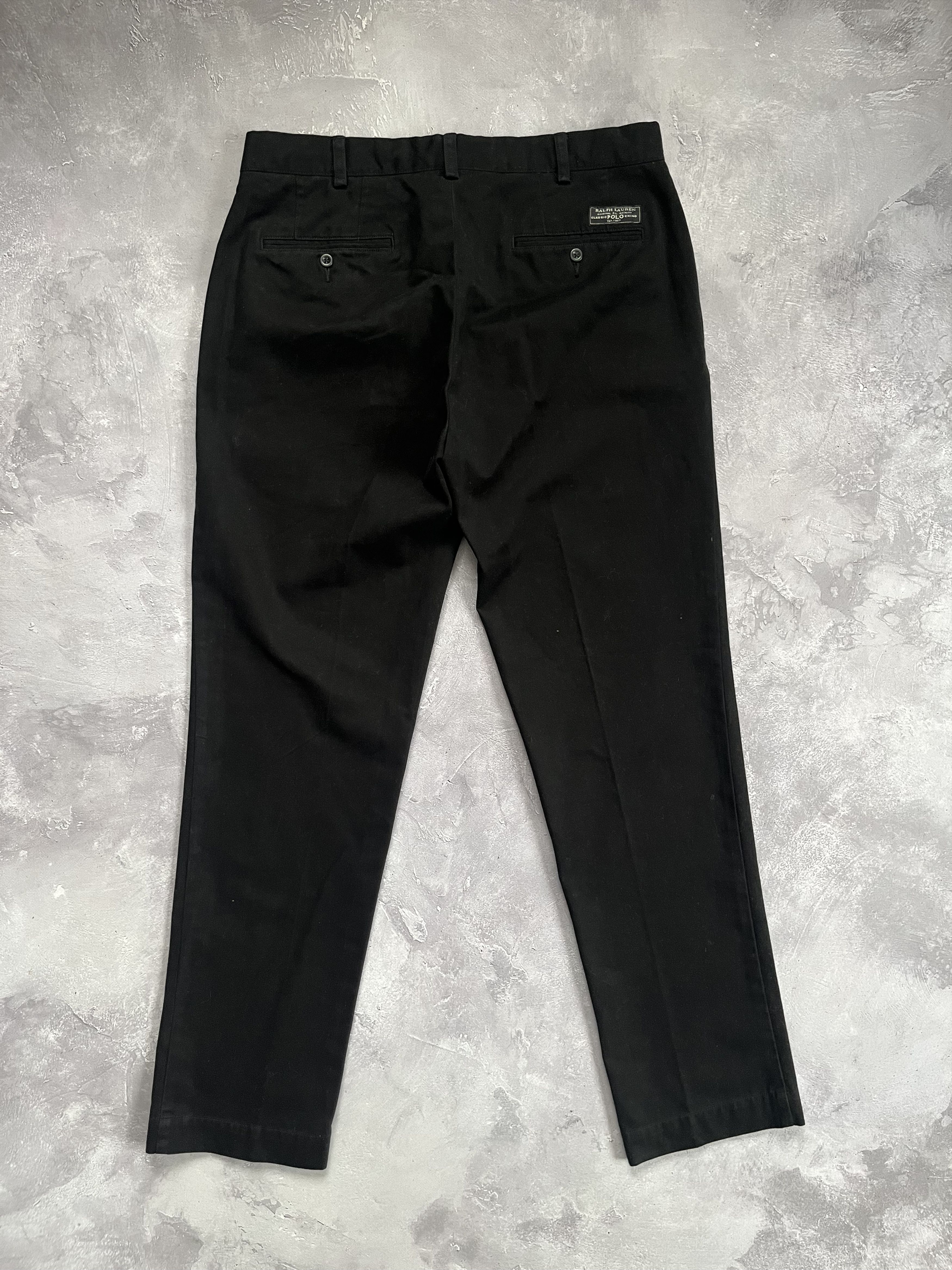 Polo Ralph Lauren Polo Ralph Lauren Classic Fit Chino Pants Black Work Office Size US 34 / EU 50 - 2 Thumbnail