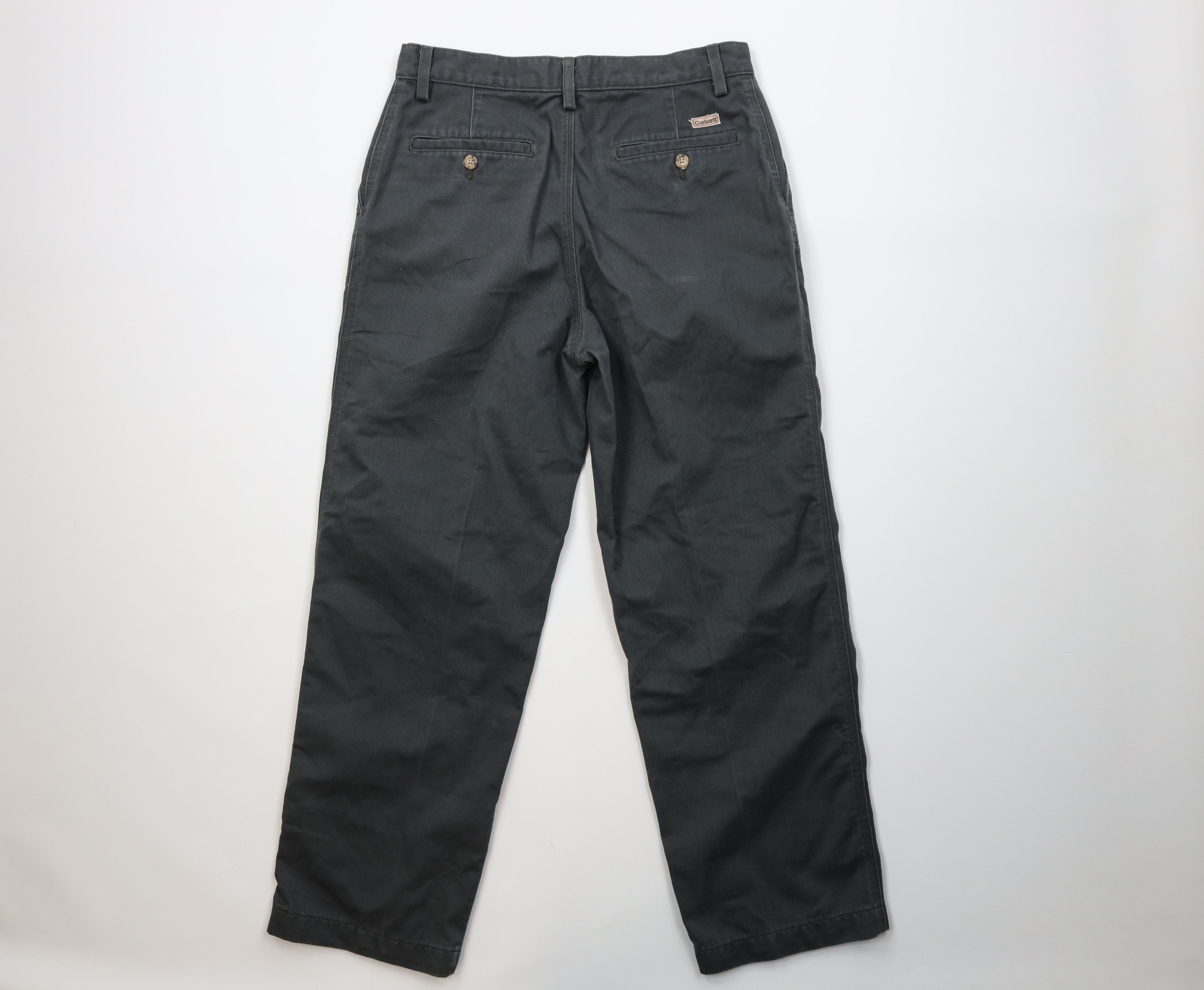 Carhartt Vintage 90s Carhartt Wide Leg Dungaree Pants Green Size US 32 / EU 48 - 10 Thumbnail