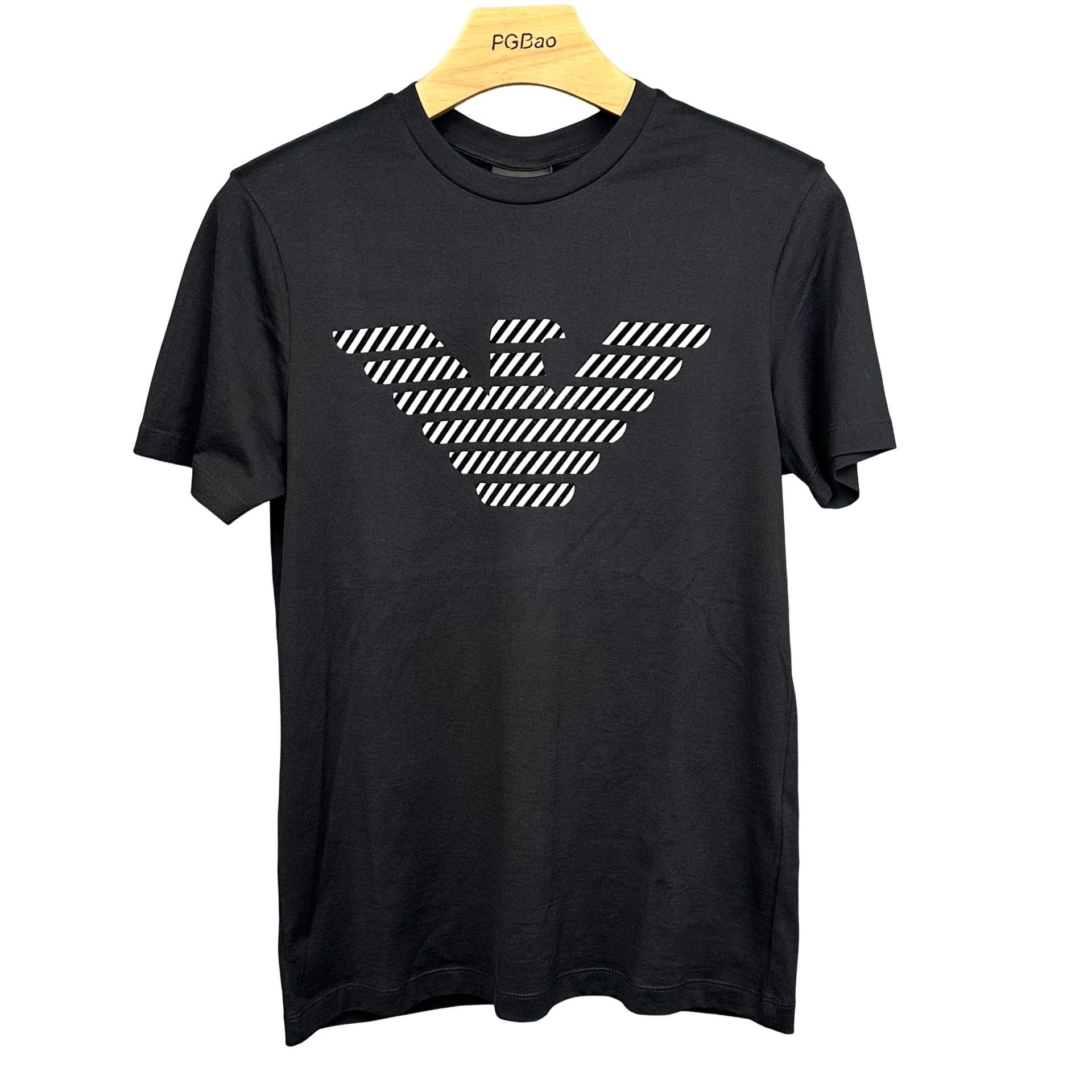 Emporio Armani Emporio Armani Striped Eagle Logo T-Shirt US S Size US S / EU 44-46 / 1 - 1 Thumbnail