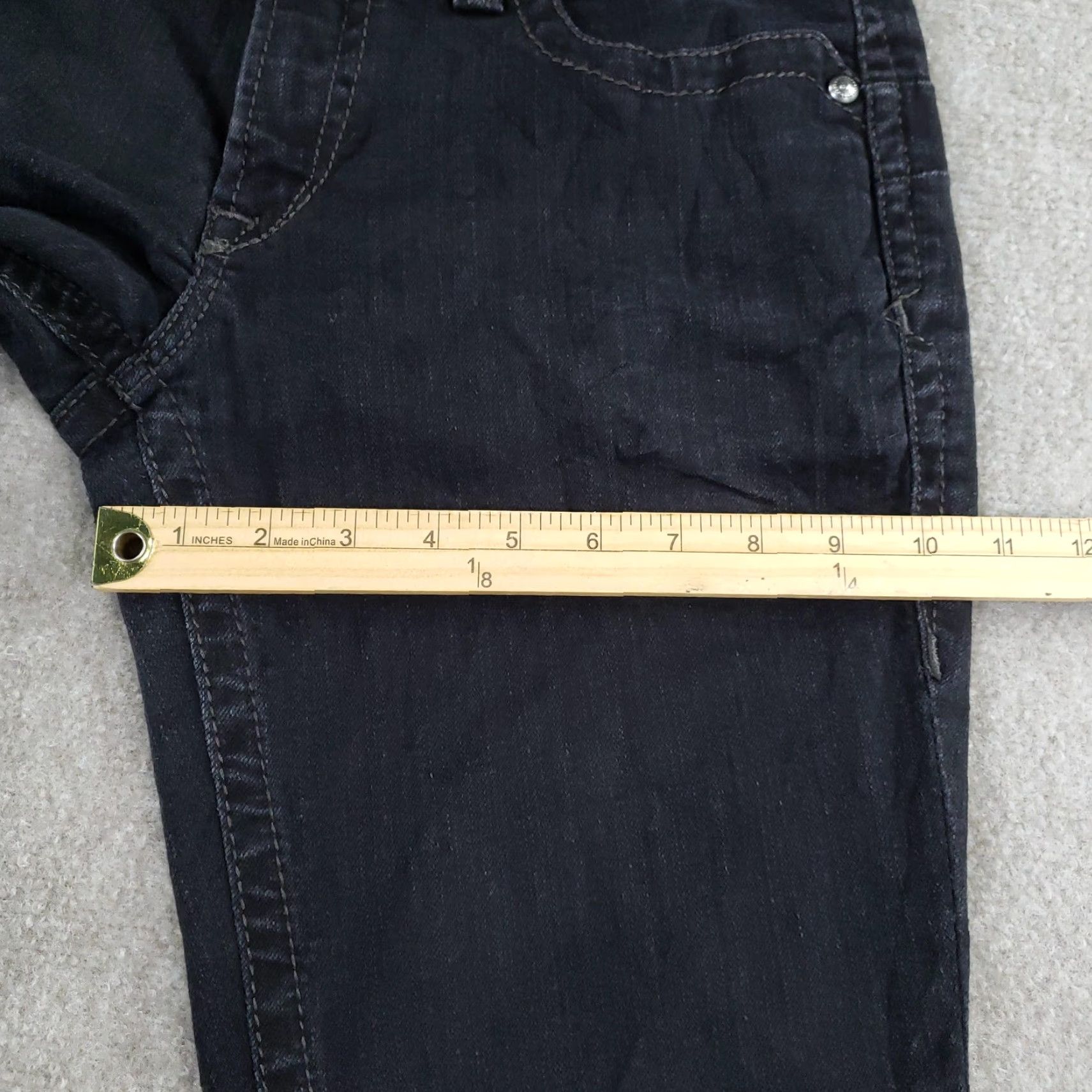 Ariat Ariat Jeans Womens 29R Black REAL Denim Bootcut Western Embellished Stretch Size 29" - 5 Thumbnail
