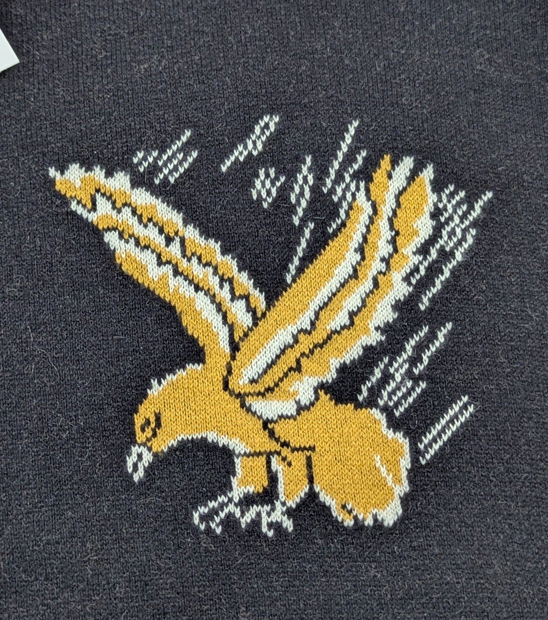 Rhude RHUDE Eagle Souvenir Wool/Cashmere Sweater Black Medium Size US M / EU 48-50 / 2 - 2 Thumbnail