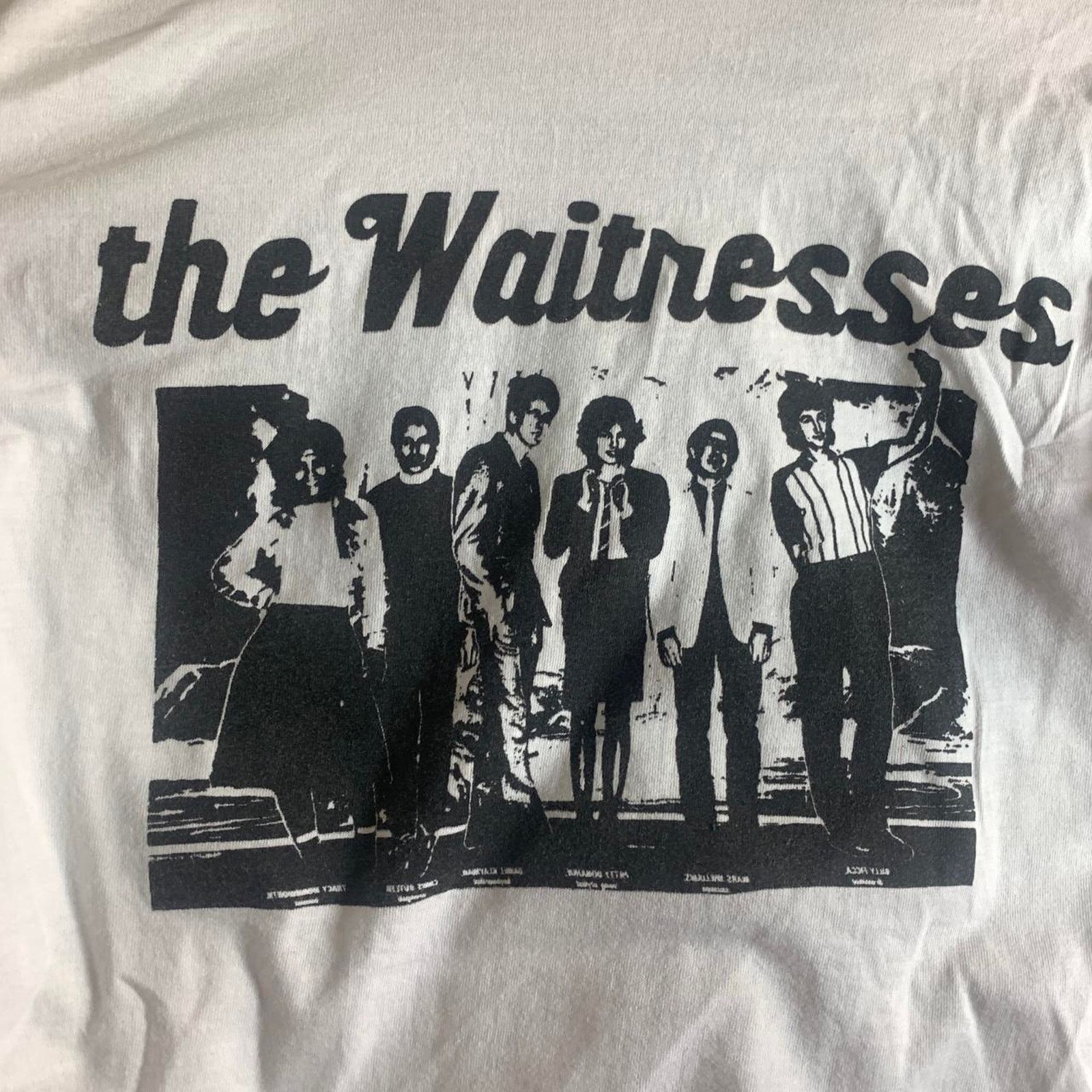 Vintage vintage 80s THE WAITRESSES single stitch ringer tee shirt XL Size US XL / EU 56 / 4 - 7 Thumbnail