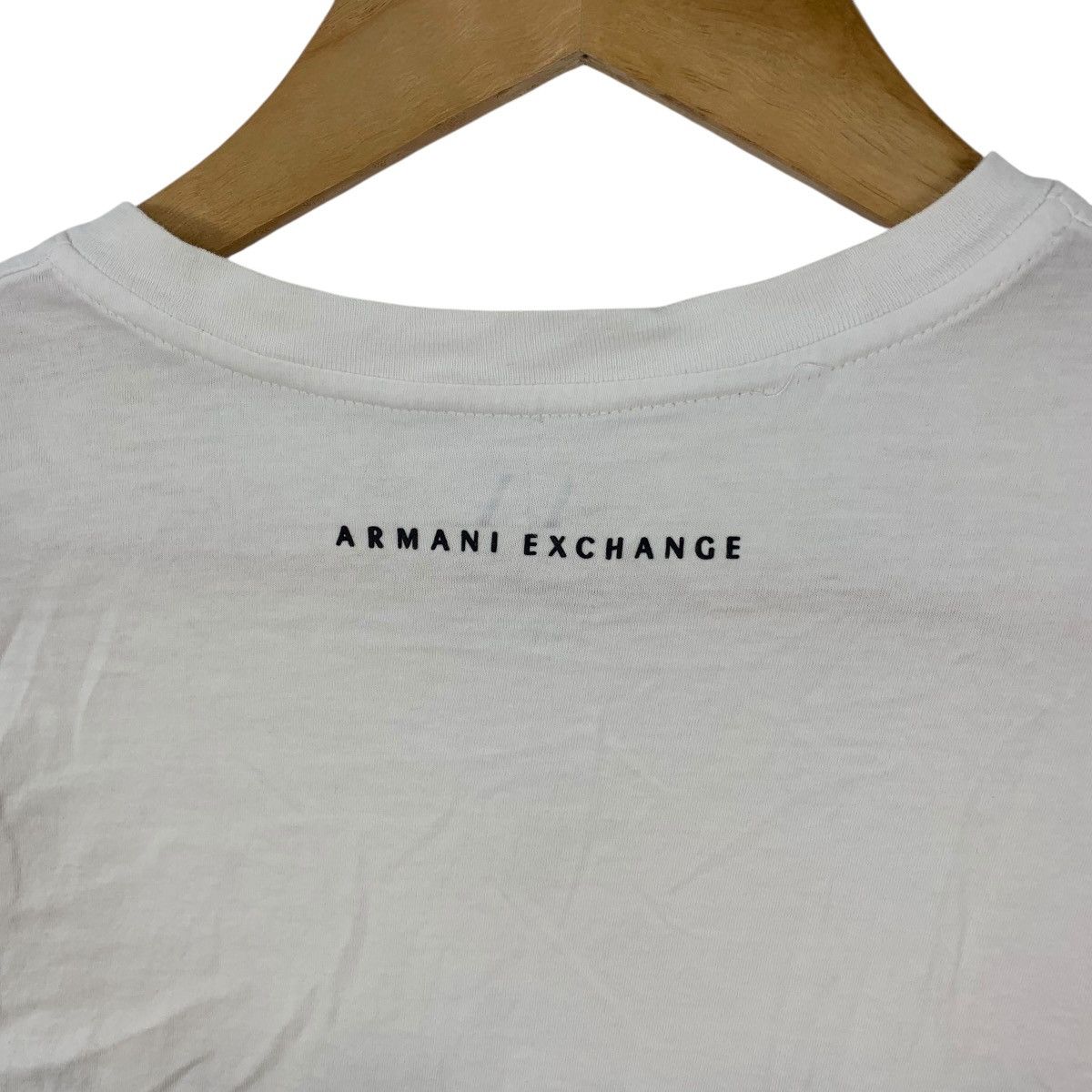 Armani Exchange ARMANI EXCHANGE GIORGIO Distress Logo Design Tee Shirt Top Size S / US 4 / IT 40 - 7 Thumbnail