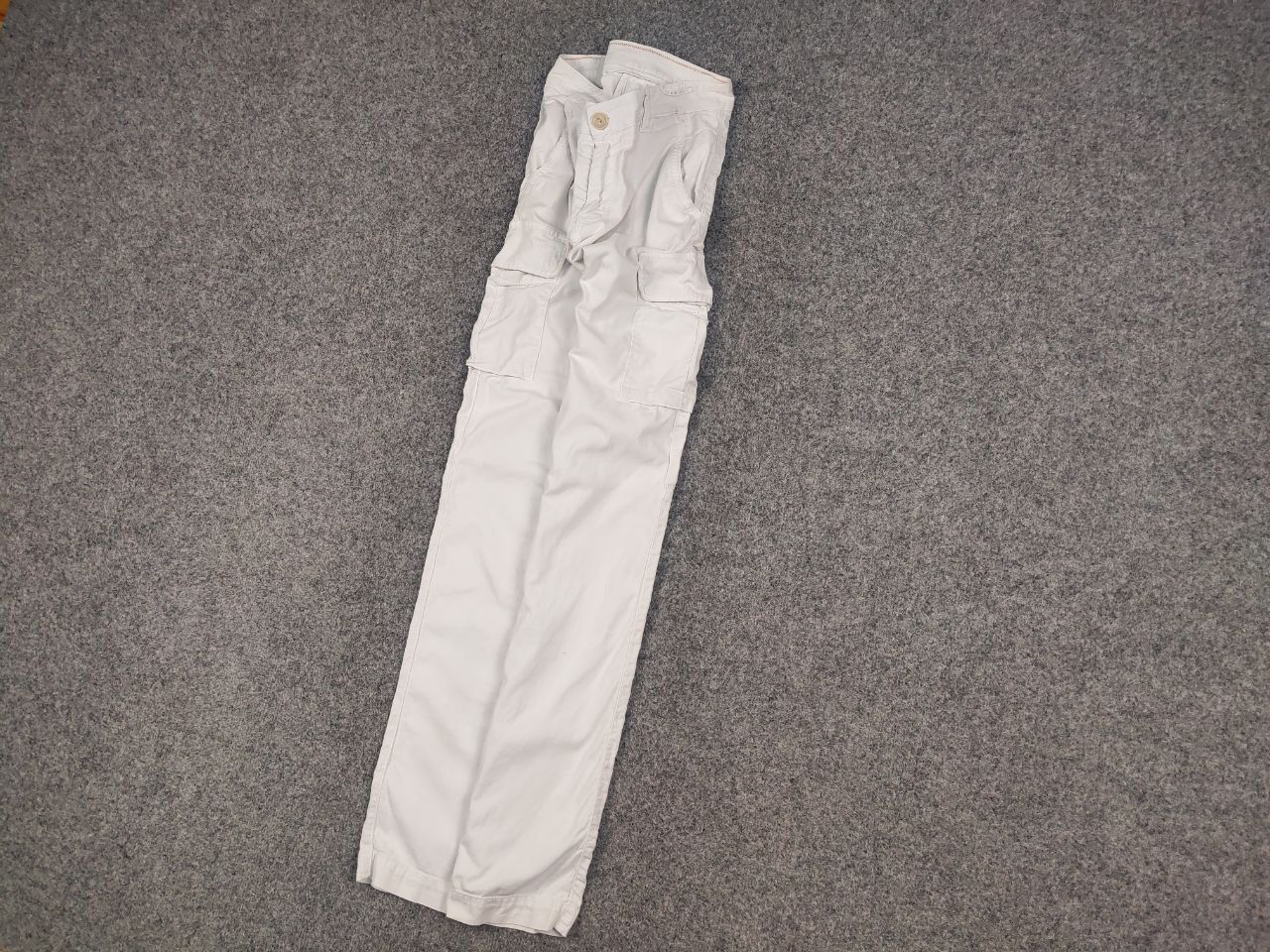 Designer × L.B.M. 1911 L.B.M.1911 Italy Design White Cotton Cargo Trouser Pants Size US 32 / EU 48 - 3 Thumbnail