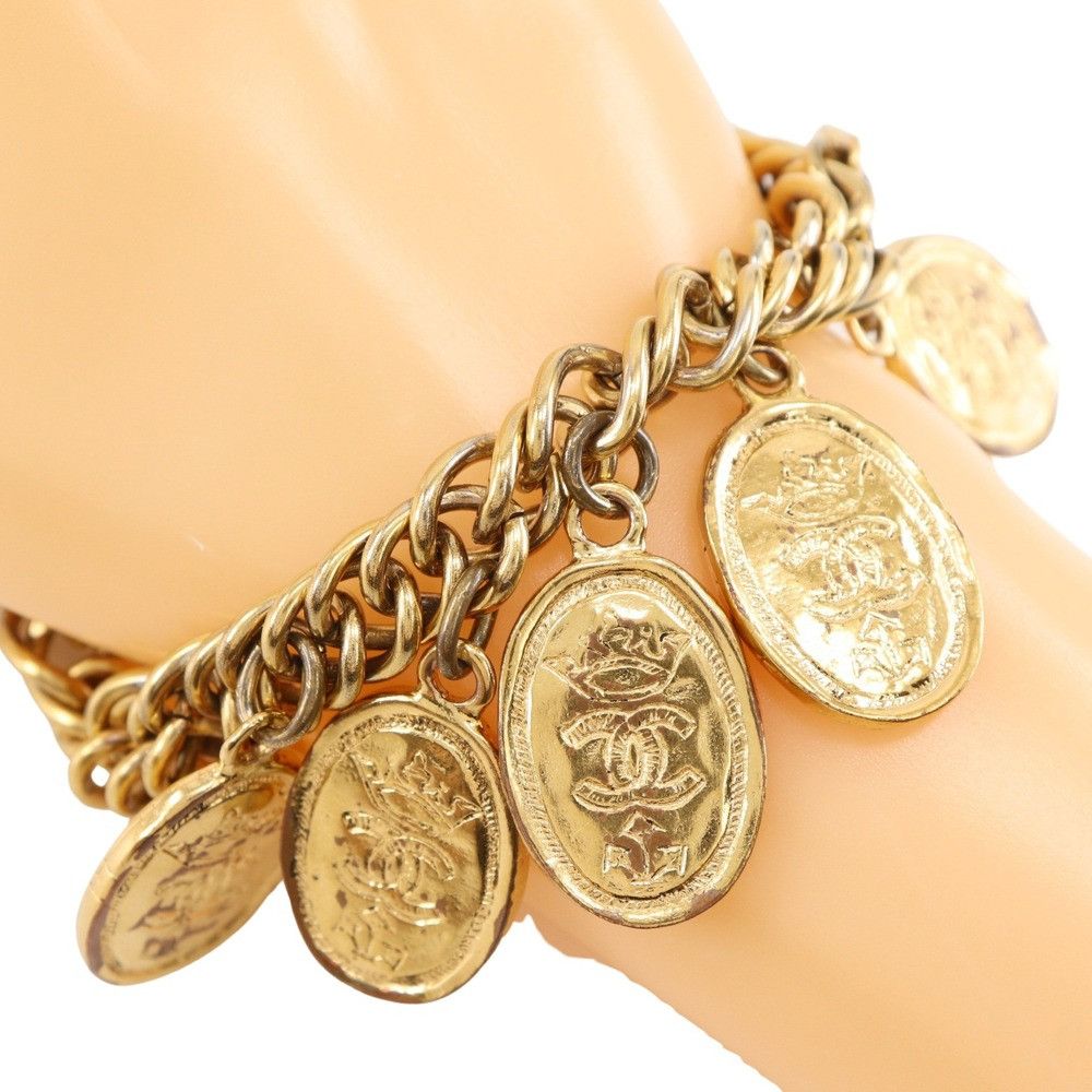 Chanel Chanel Chanel Medallion Charm Bracelet Metal Bracelet DUTY FREE for USA Size ONE SIZE - 1 Thumbnail