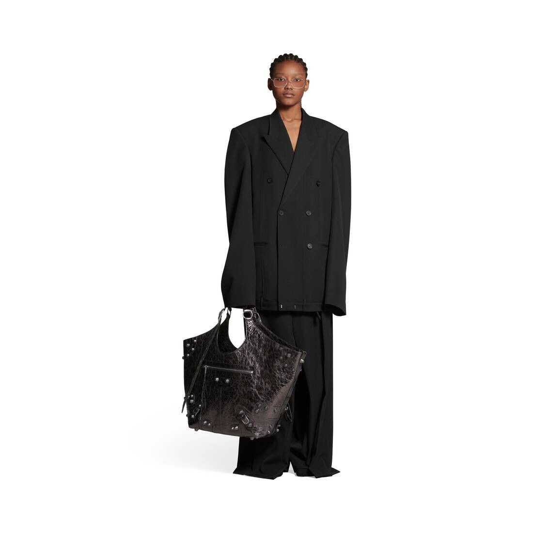 Balenciaga o1mt1gz1224 Size: OS / Le Cagole Large Carry Bag Metallized Size ONE SIZE - 3 Thumbnail