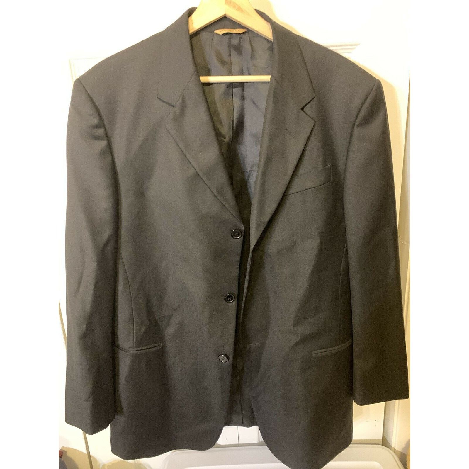 Donna Karan Donna Karan Mens Blazer Sport Coat Jacket Made In Italy Wool Size 42R - 1 Thumbnail
