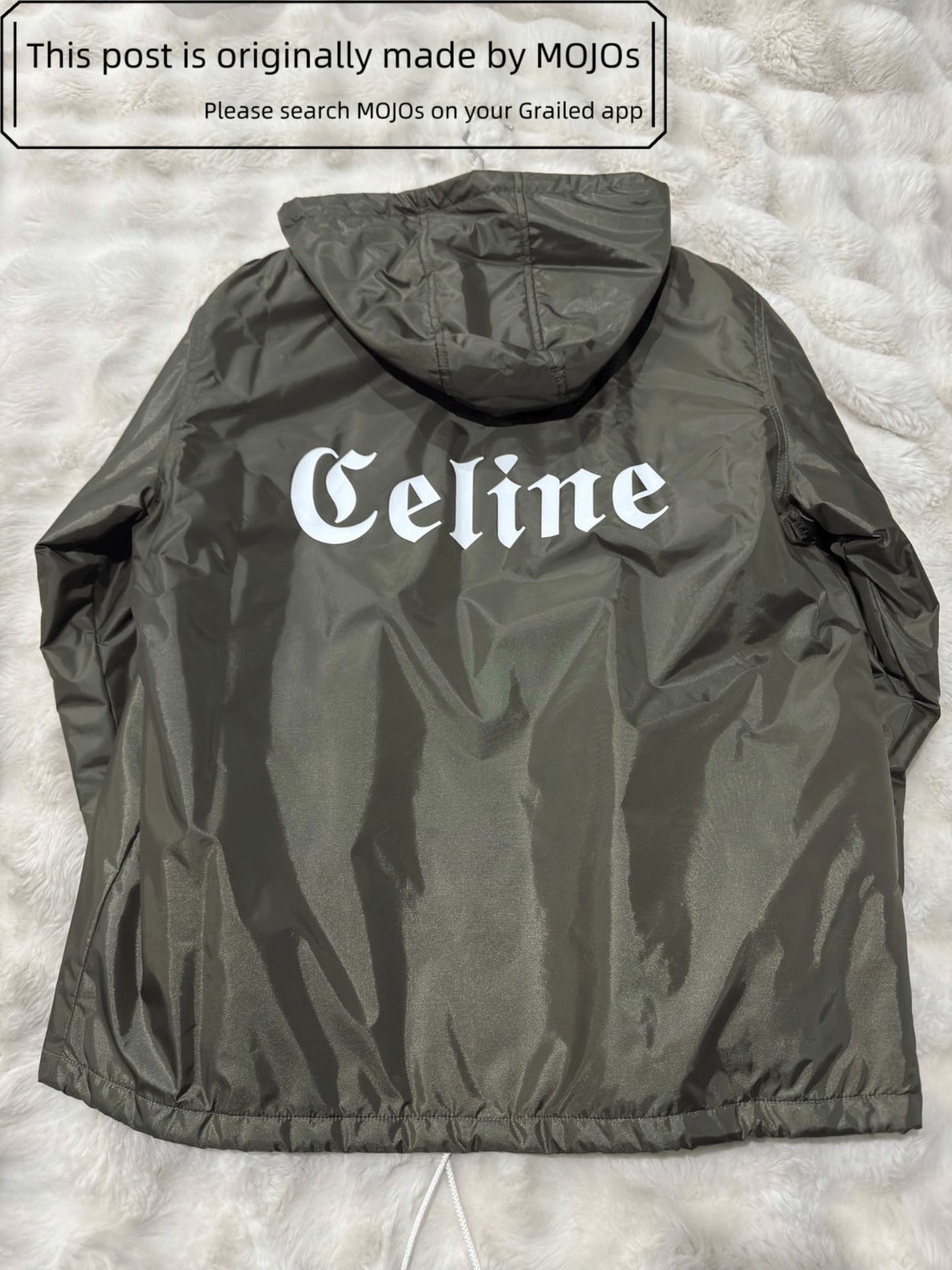 Celine Sz 48 Celine Back Logo Padded Coach Jacket mojos3716 Size US M / EU 48-50 / 2 - 1 Thumbnail