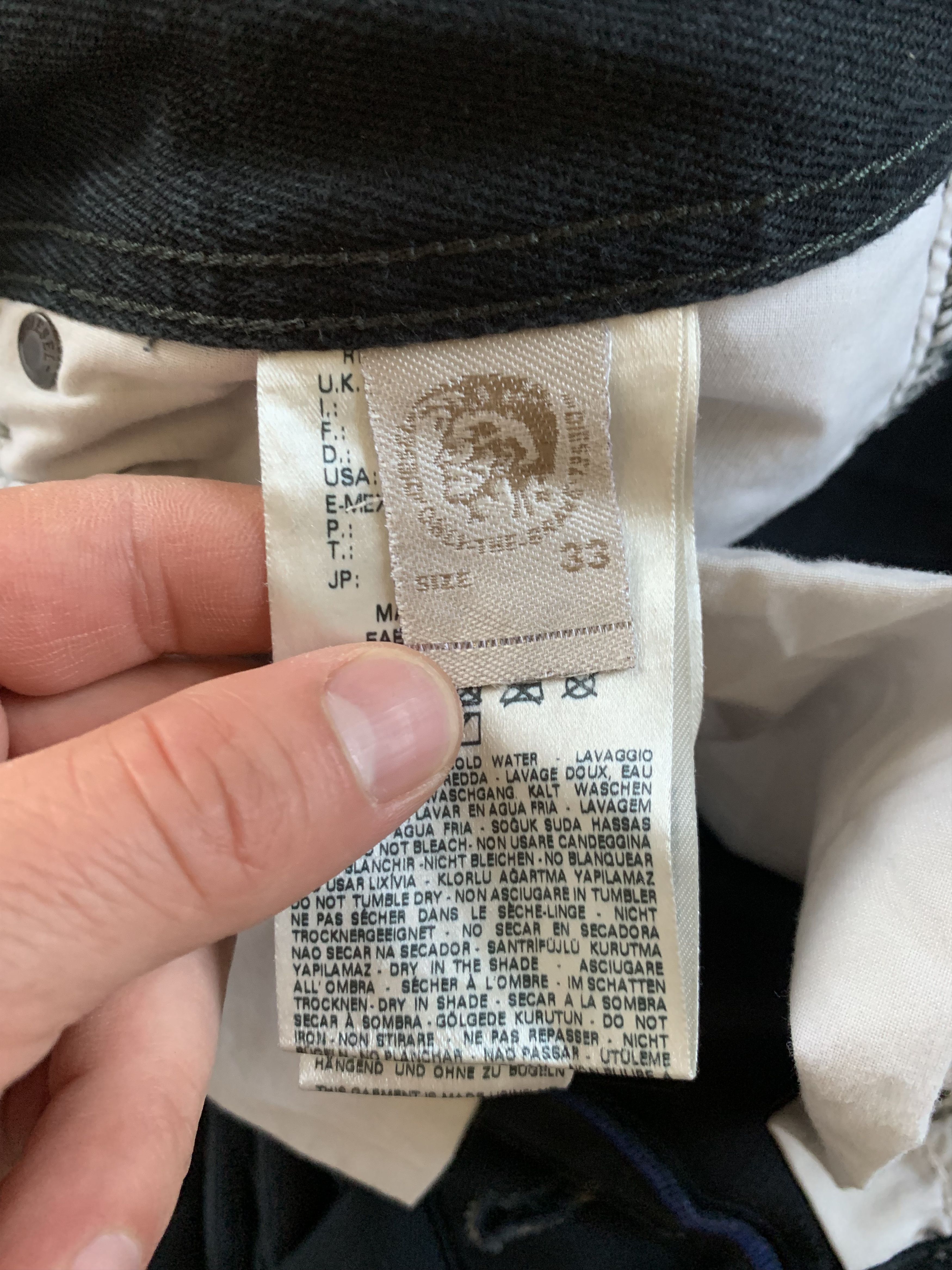 Diesel Diesel Darron Regular Slim Tapered Jeans Size US 33 - 11 Thumbnail