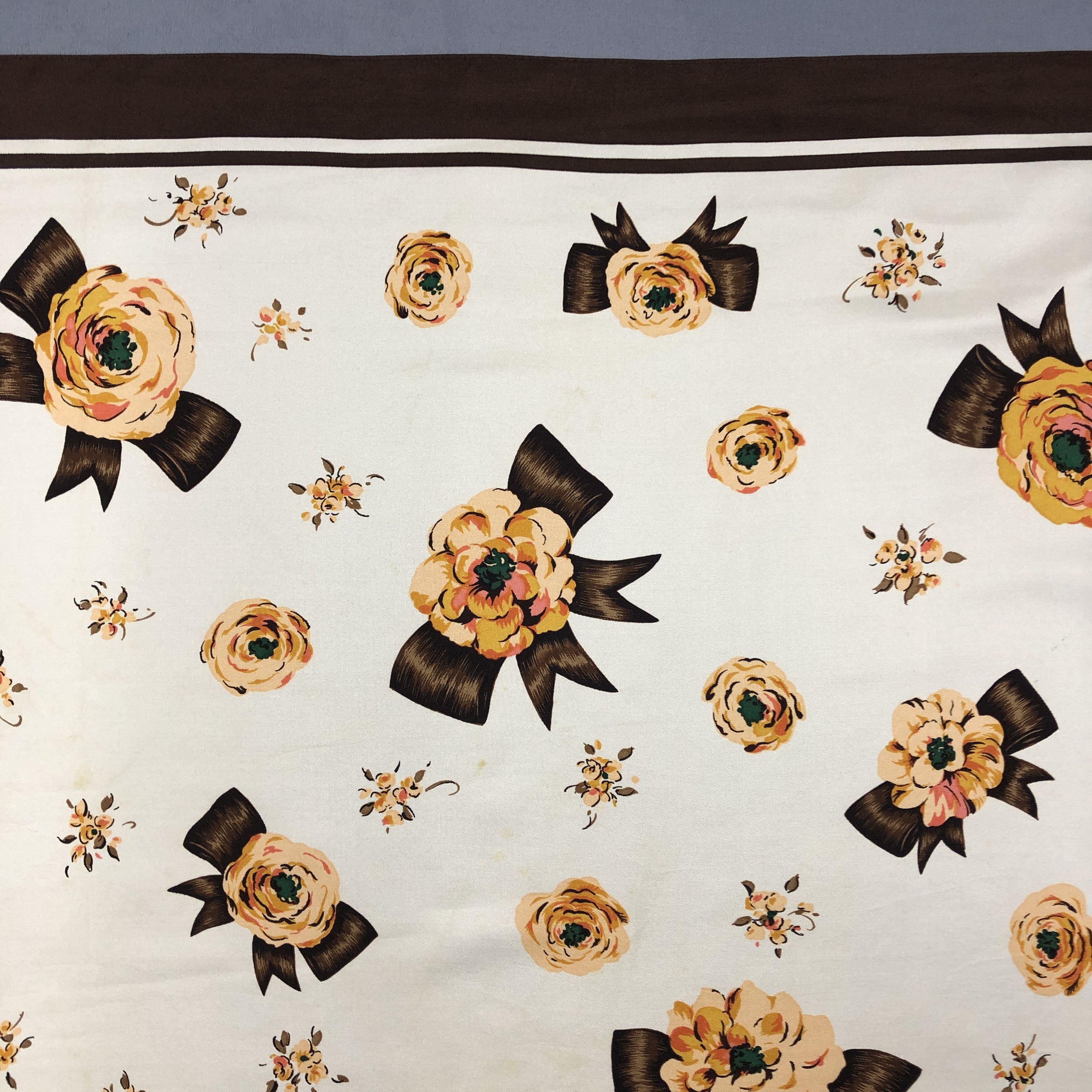 Japanese Brand Vintage Melrose SILK Scarf Twill Stole Wraps Scarves Size ONE SIZE - 7 Thumbnail
