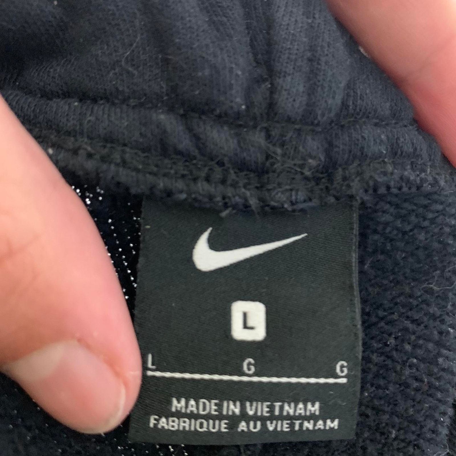Nike Y2K Embroidered Black Nike Sweatpants with drawstring waist Size US 36 / EU 52 - 5 Thumbnail
