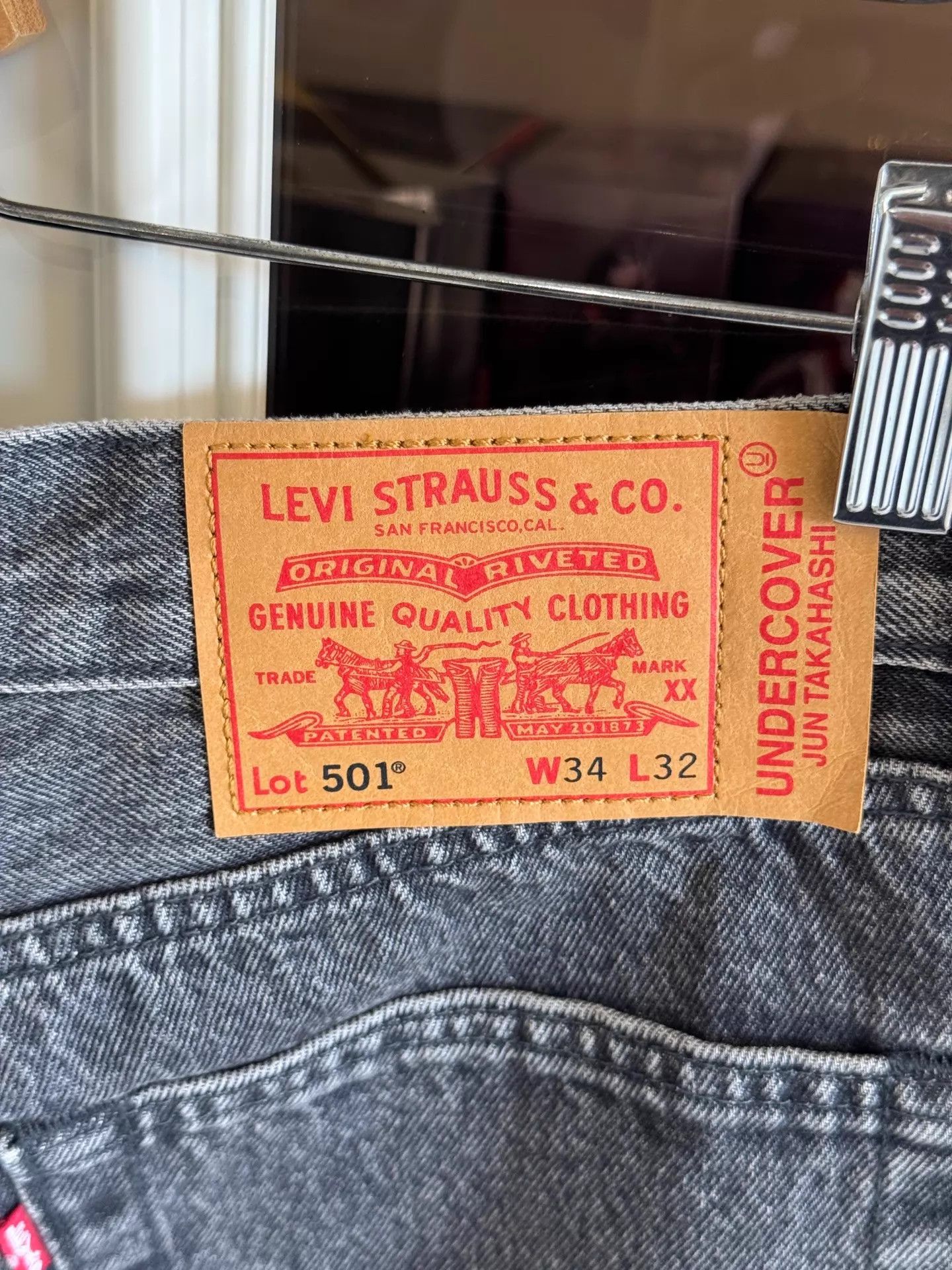 Undercover Levi's x Undercover 501 35th Anniv Zigzag 34W Size US 34 / EU 50 - 3 Thumbnail