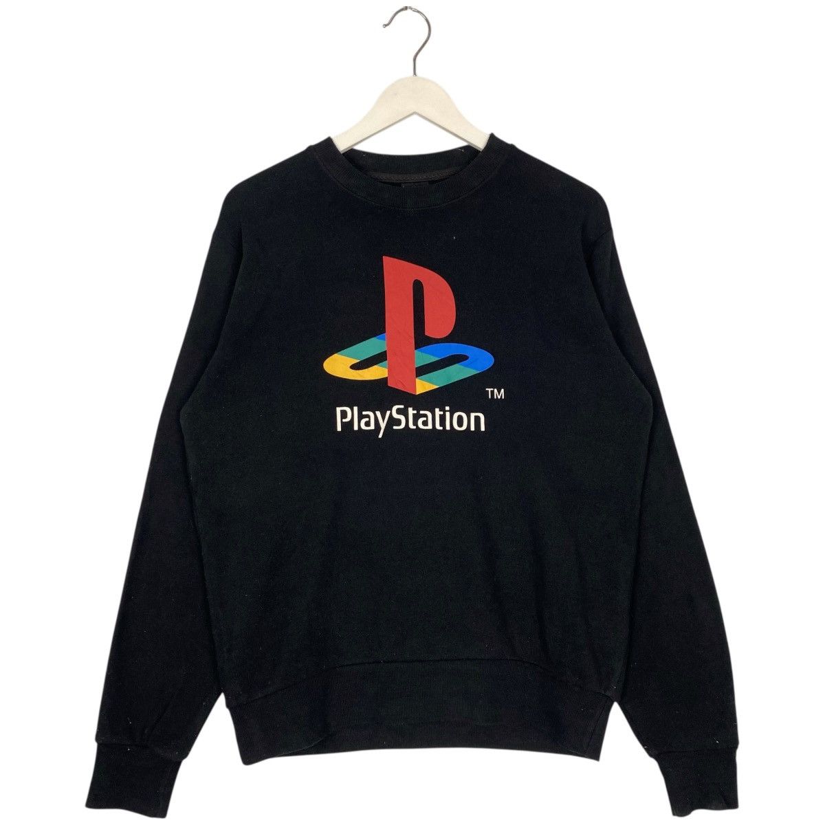 Vintage Vintage PlayStation Big Logo Black Pullover Jumper Size M Size US M / EU 48-50 / 2 - 1 Thumbnail