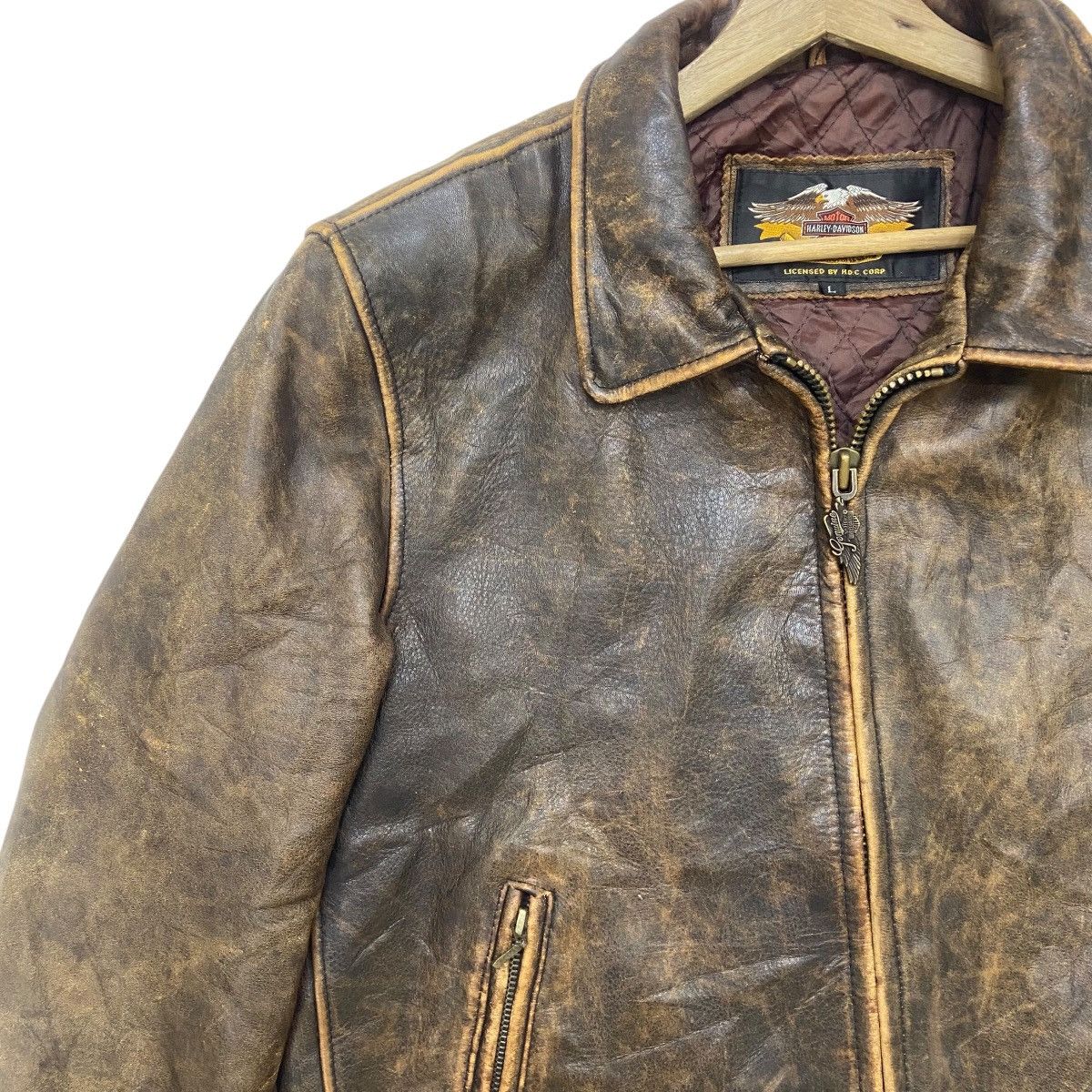Harley Davidson Vintage Harley Davidson Motorcycle Cafe Racer Biker Jacket Size US M / EU 48-50 / 2 - 17 Thumbnail