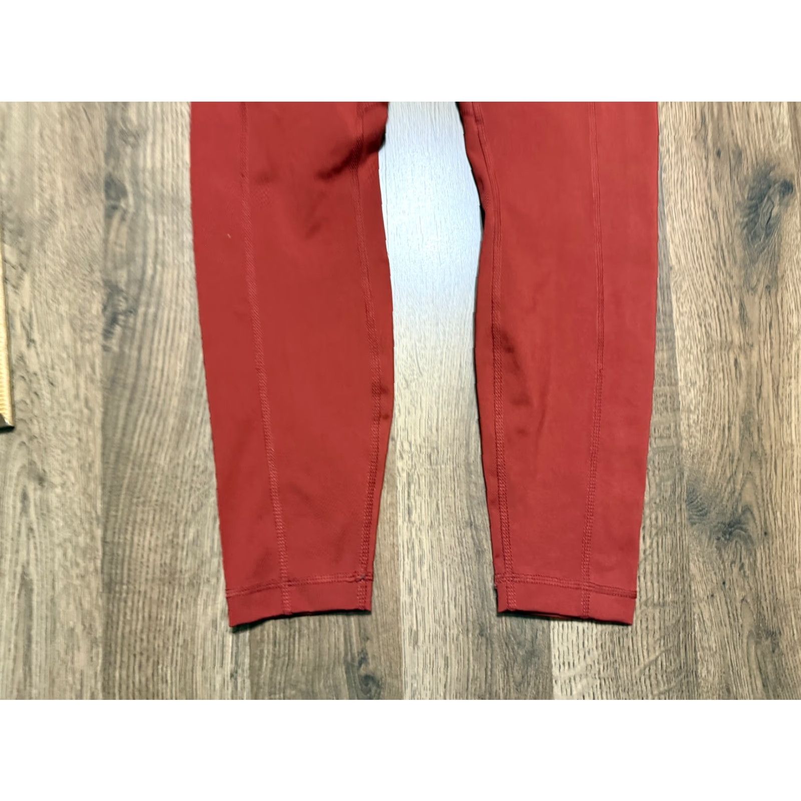 Vintage 90 Degree by Reflex Pants Leggings, Womens Size Small Orange, Pull On, Stretch, Casual Activewear, Ankle, Floral? Wait. Size 28" / US 6 / IT 42 - 3 Thumbnail