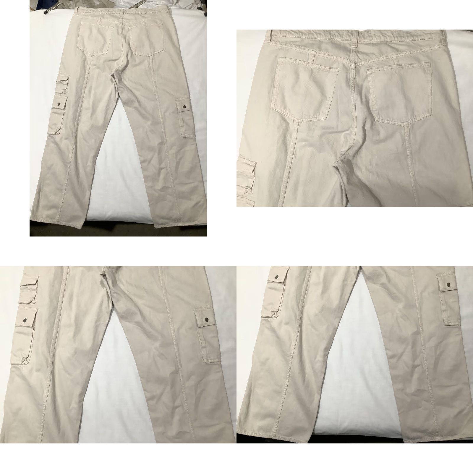 Abercrombie & Fitch VINTAGE Abercrombie & Fitch Cargo Pants Mens 34x32 Beige The Loose High Rise Utility Pockets Size US 34 / EU 50 - 8 Thumbnail