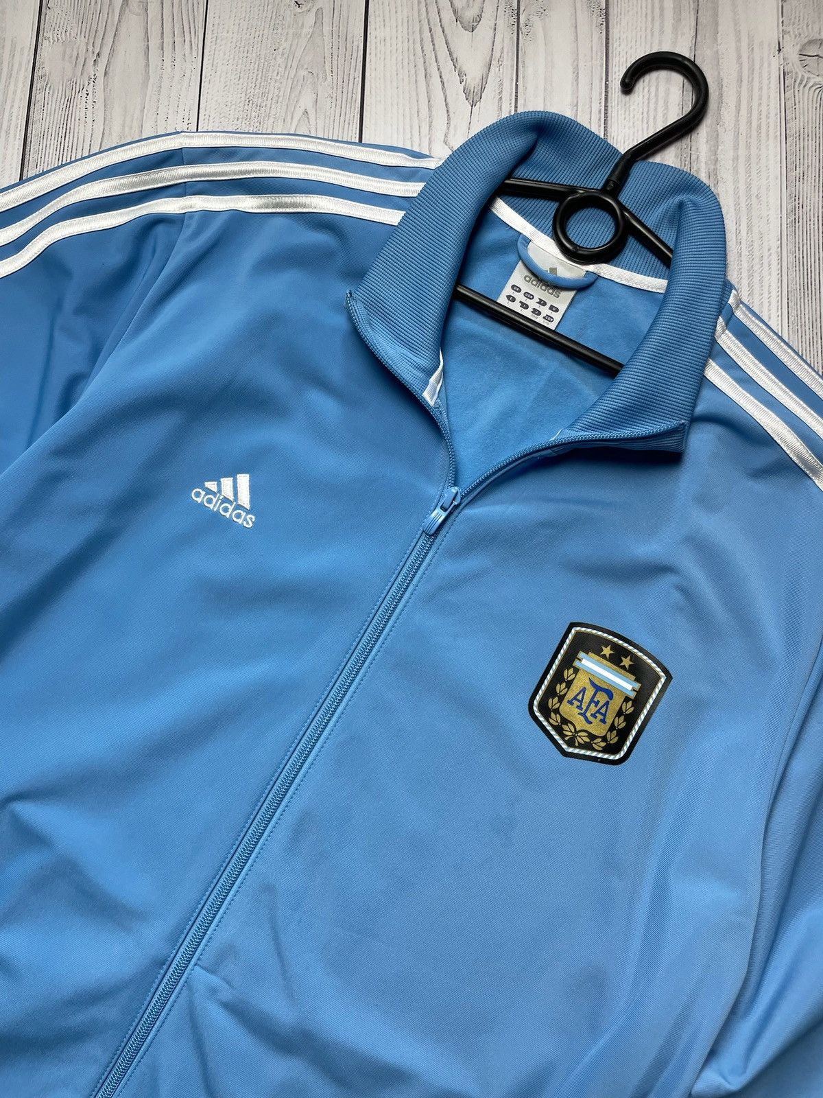 Adidas Argentina Messi vintage soccer track jacket size L Large Size US L / EU 52-54 / 3 - 3 Thumbnail