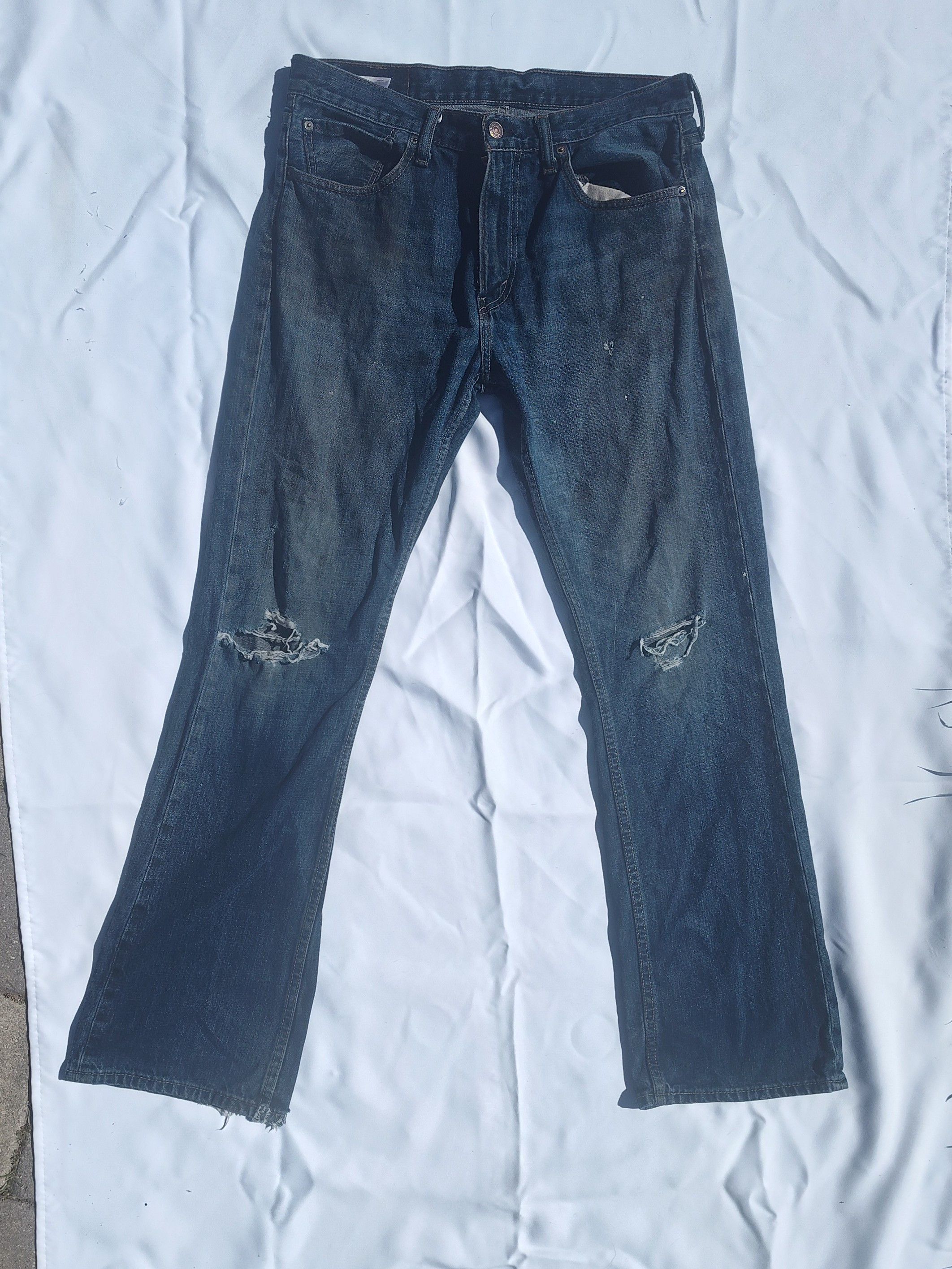 Levi's × Levi's Vintage Clothing × Wrangler Naturally Distressed jeans by a tough man Size US 34 / EU 50 - 2 Thumbnail