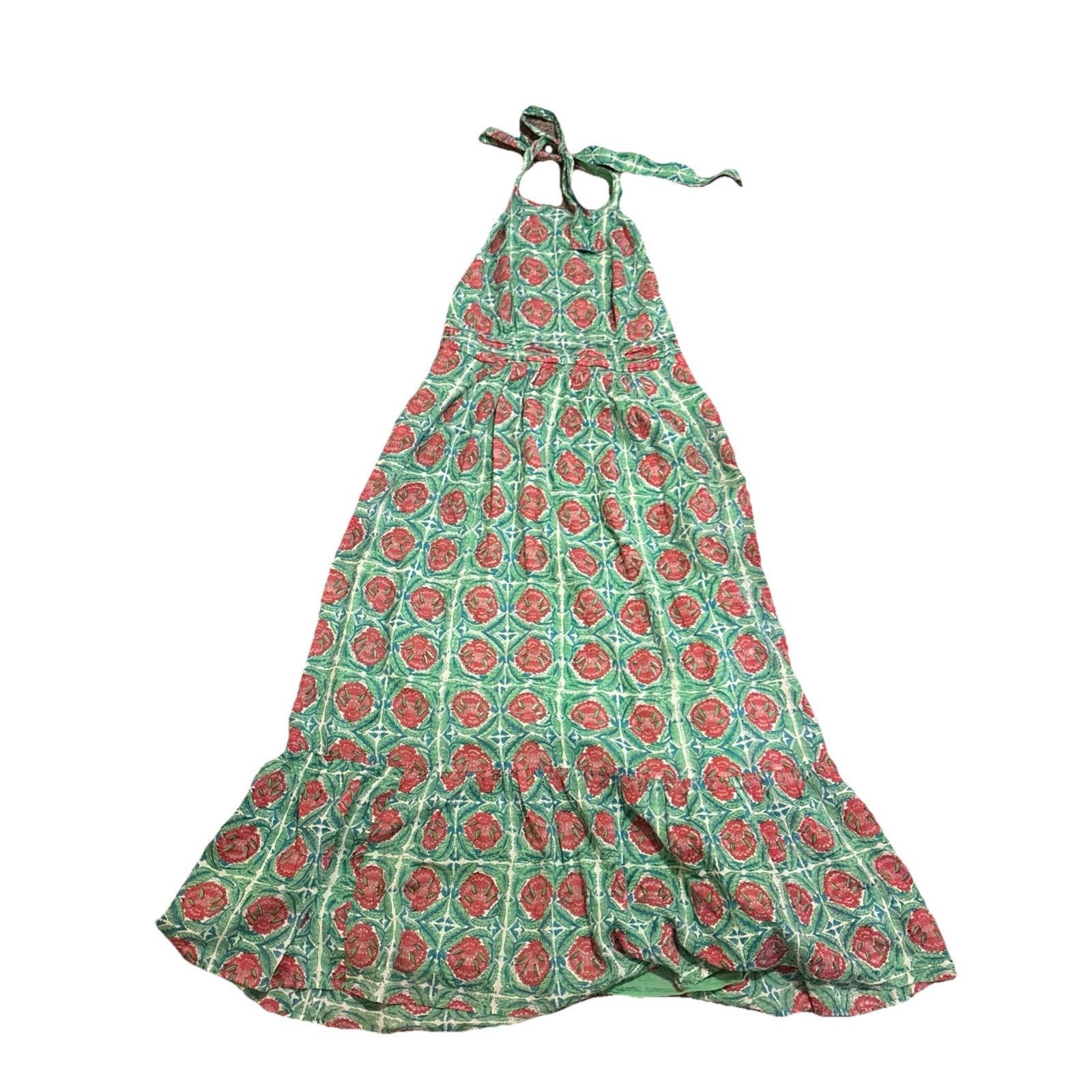 Banjanan Banjanan Capri Greenl Halter Neck Maxi Dress w Ruffle Hem XL Size XL / US 12-14 / IT 48-50 - 5 Thumbnail