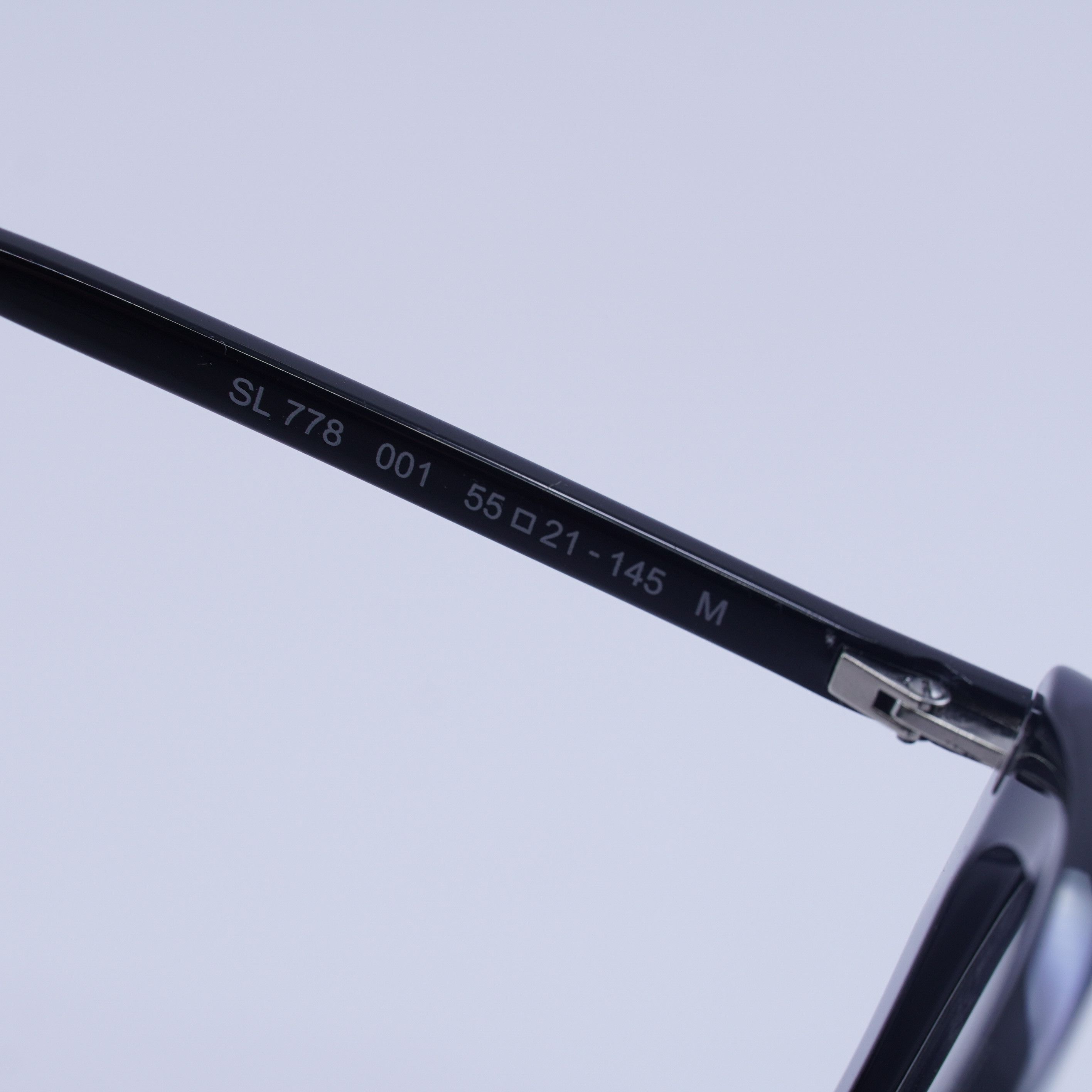Saint Laurent Paris Saint Laurent SL778 001 Eyeglasses Black 55mm Square Frame Size ONE SIZE - 5 Thumbnail