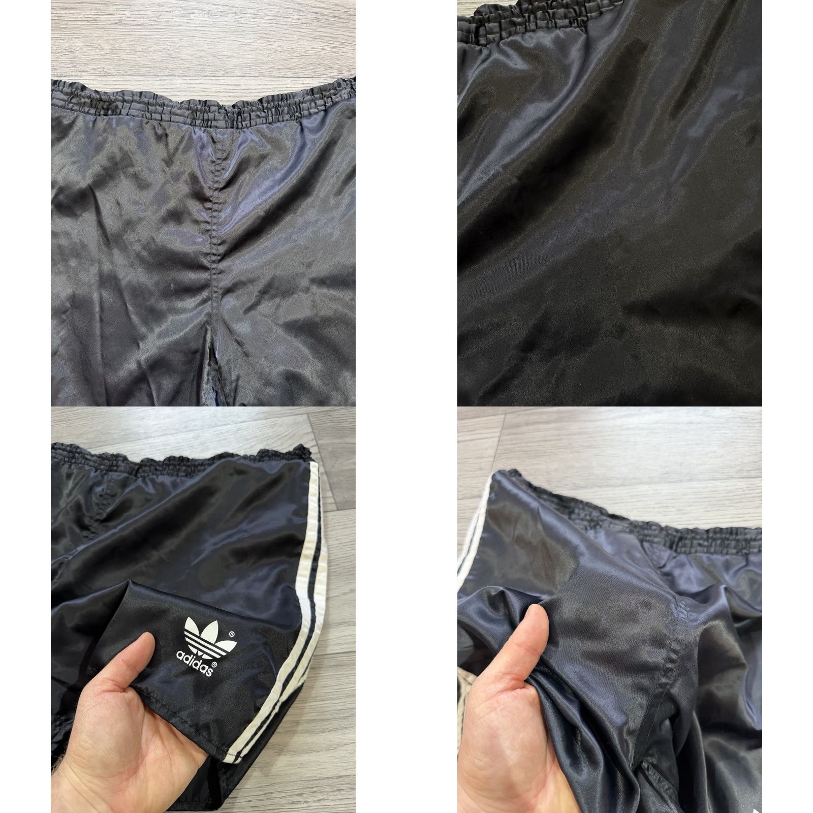 Adidas VINTAGE adidas SHORTS Black L 1980s Sprinter Running Football Soccer Mens Boys Size US 33 - 8 Thumbnail